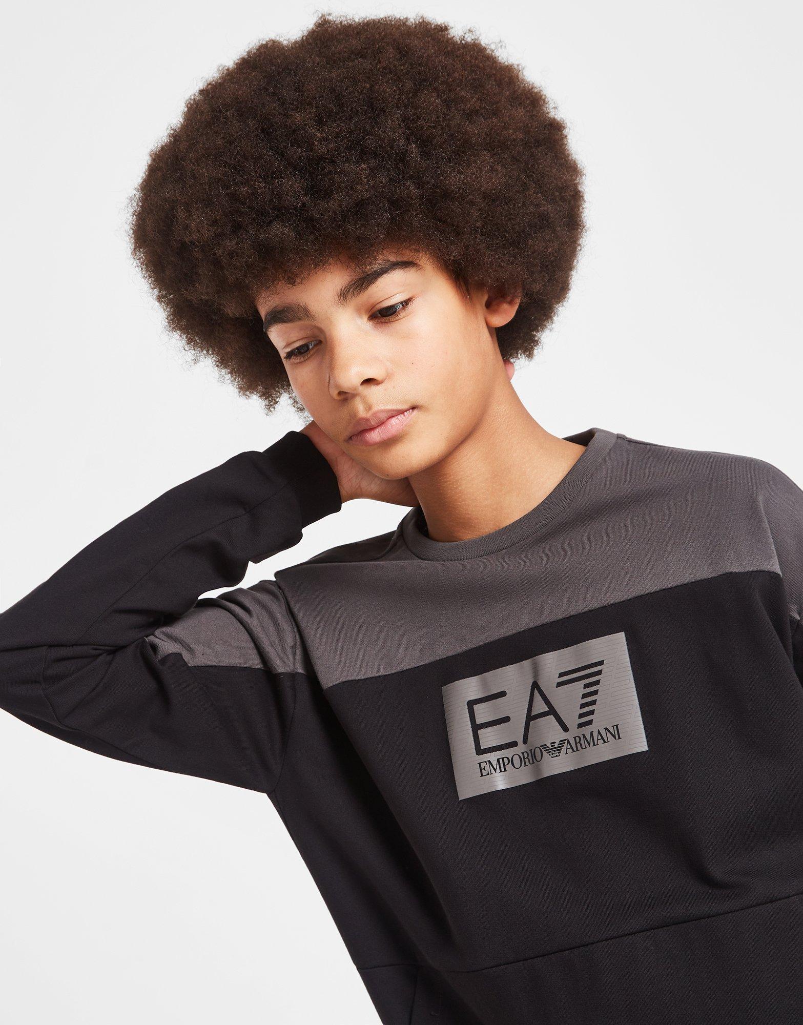 EA7 Emporio Armani Colour Block Crew Sweatshirt Kinder
