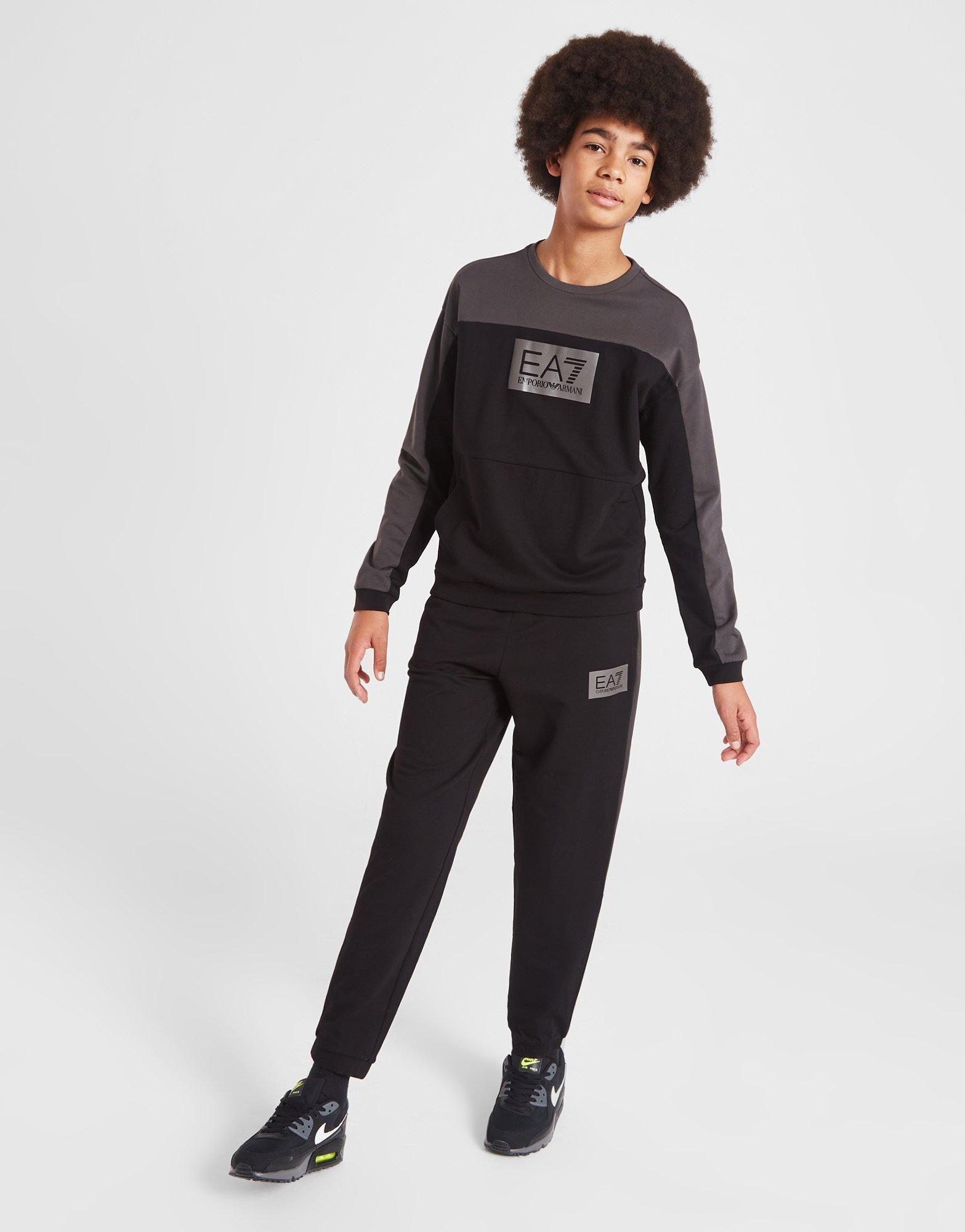 EA7 Emporio Armani Colour Block Crew Sweatshirt Kinder