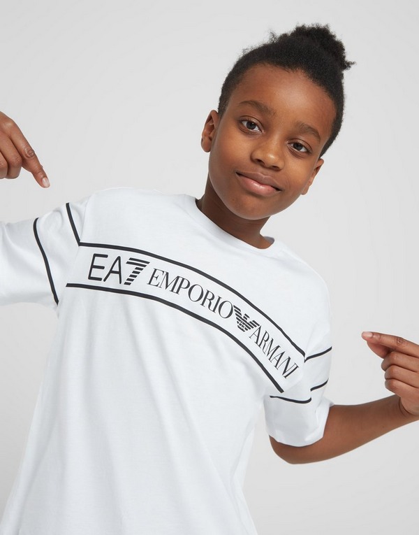 doen alsof logo Gelijkmatig White Emporio Armani EA7 Train Logo T-Shirt Junior | JD Sports Global