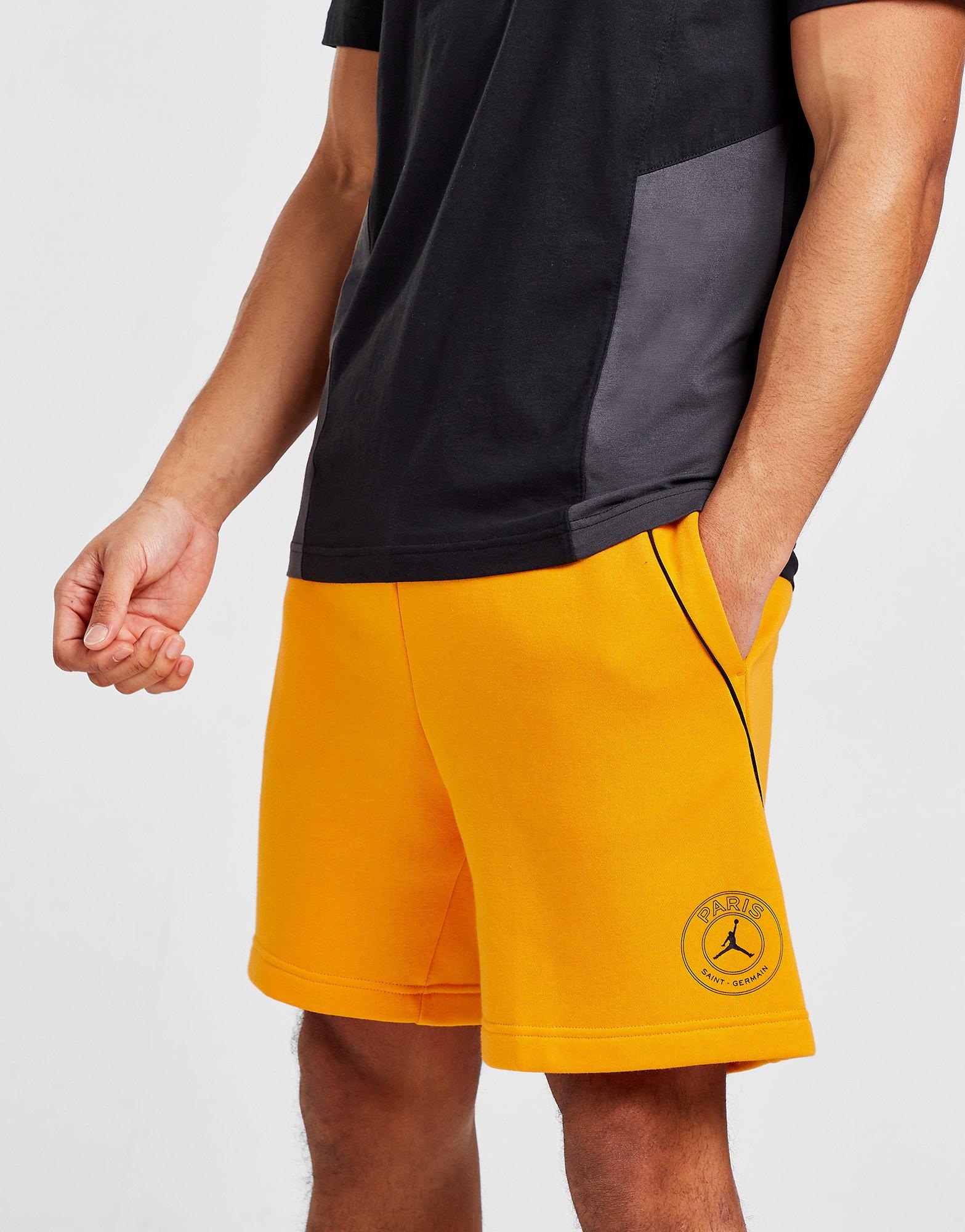 jordan shorts yellow