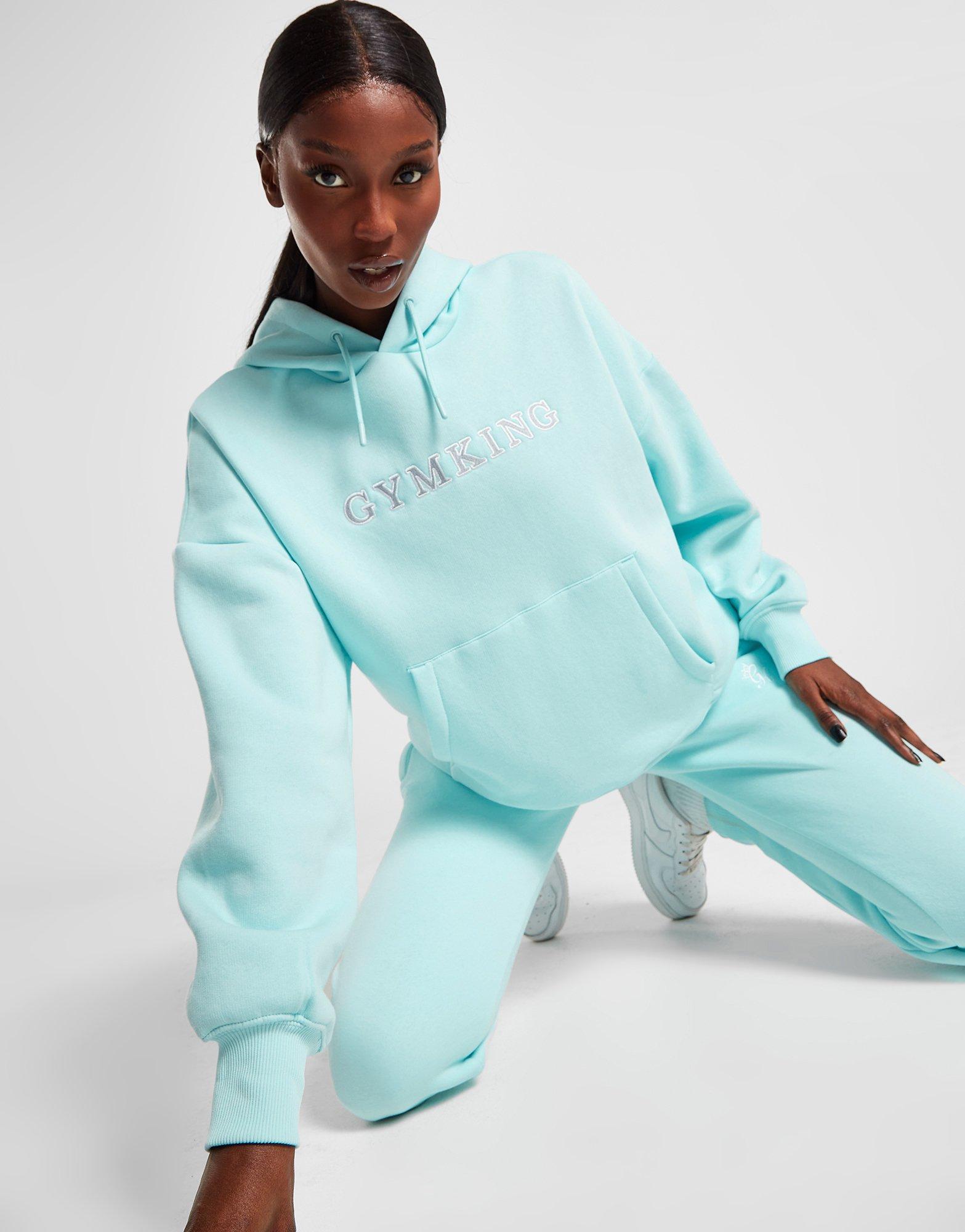 Blue Gym King Varsity Oversized Hoodie - JD Sports