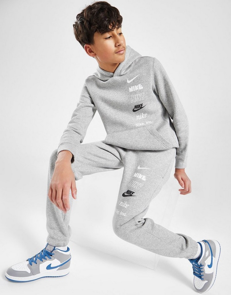 Nike Multi Logo Fleece Joggers Junior