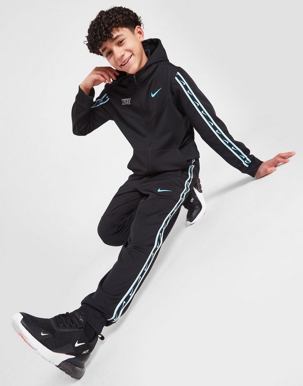 Sjah Demon Play Consequent Black Nike Repeat Tape Poly Track Pants Junior | JD Sports Global