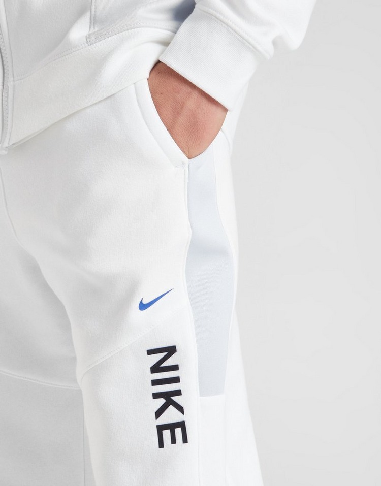 White Nike Hybrid Fleece Joggers Junior | JD Sports UK