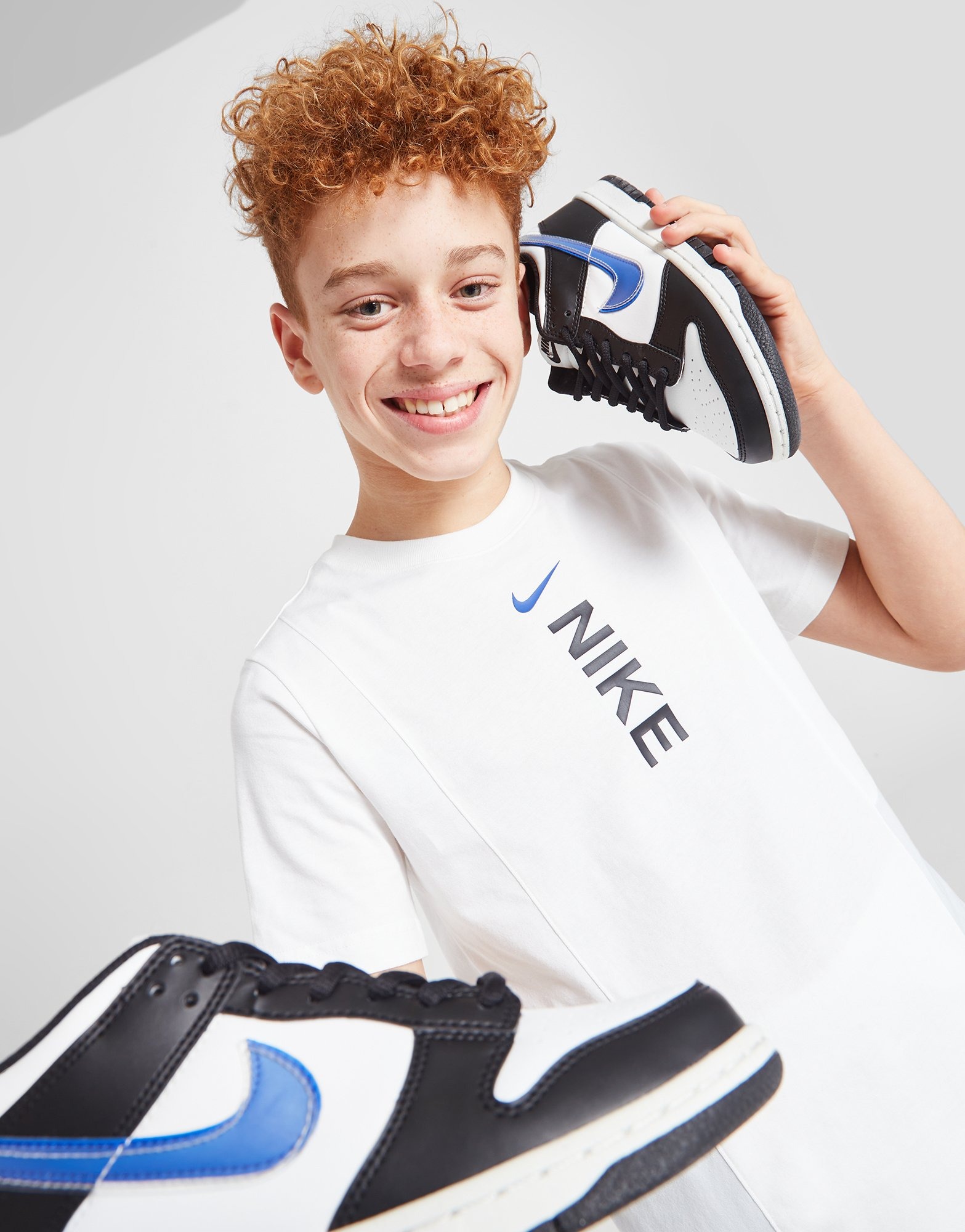 afeitado Ambiente Jane Austen Nike camiseta Hybrid júnior en Blanco | JD Sports España
