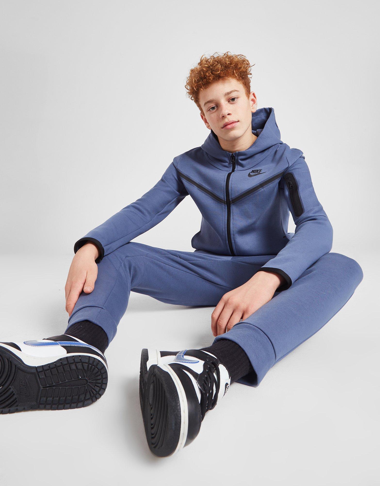 Blue Nike Tech Fleece Full Zip Hoodie - JD Sports Global