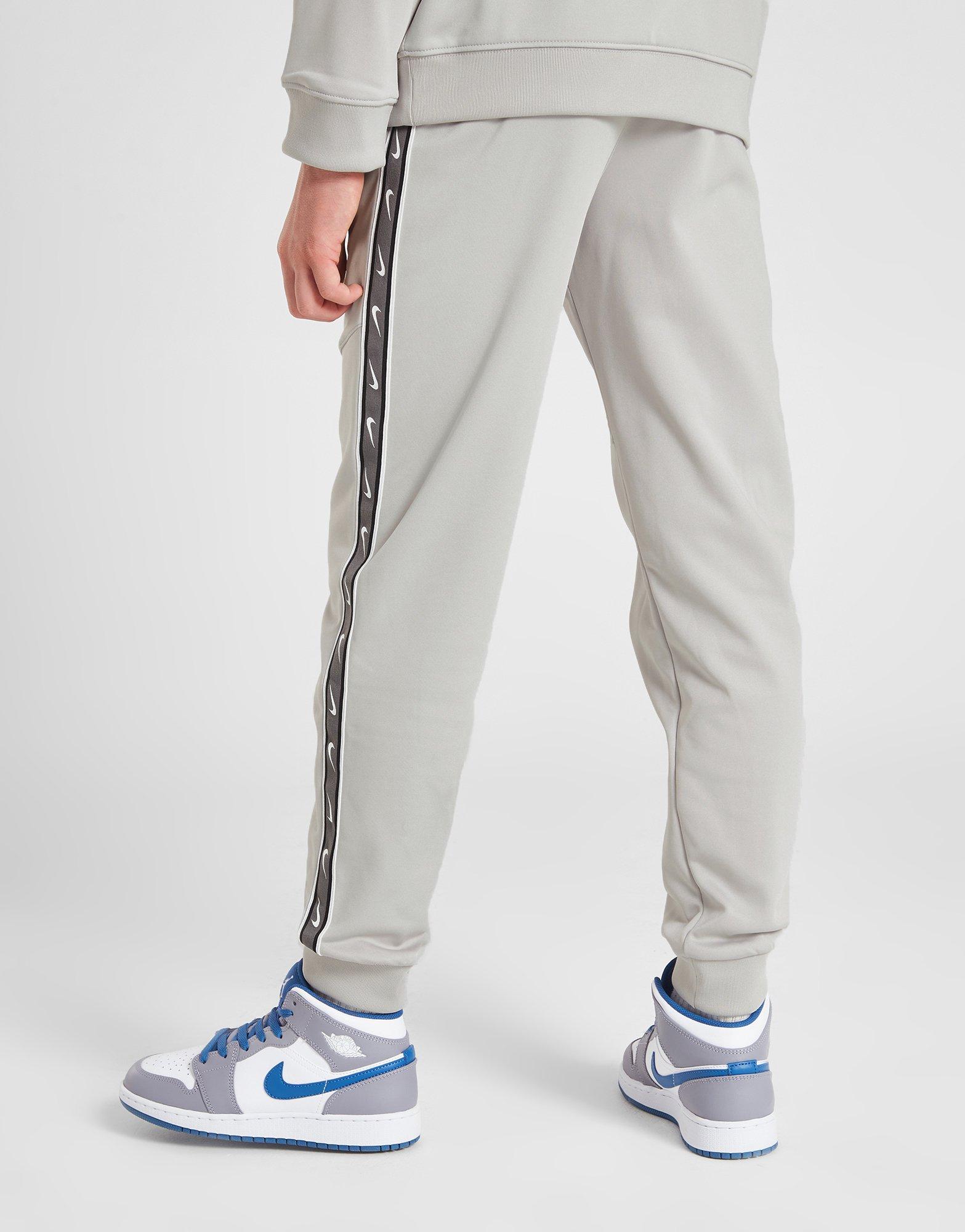 nike repeat tape poly pant grey