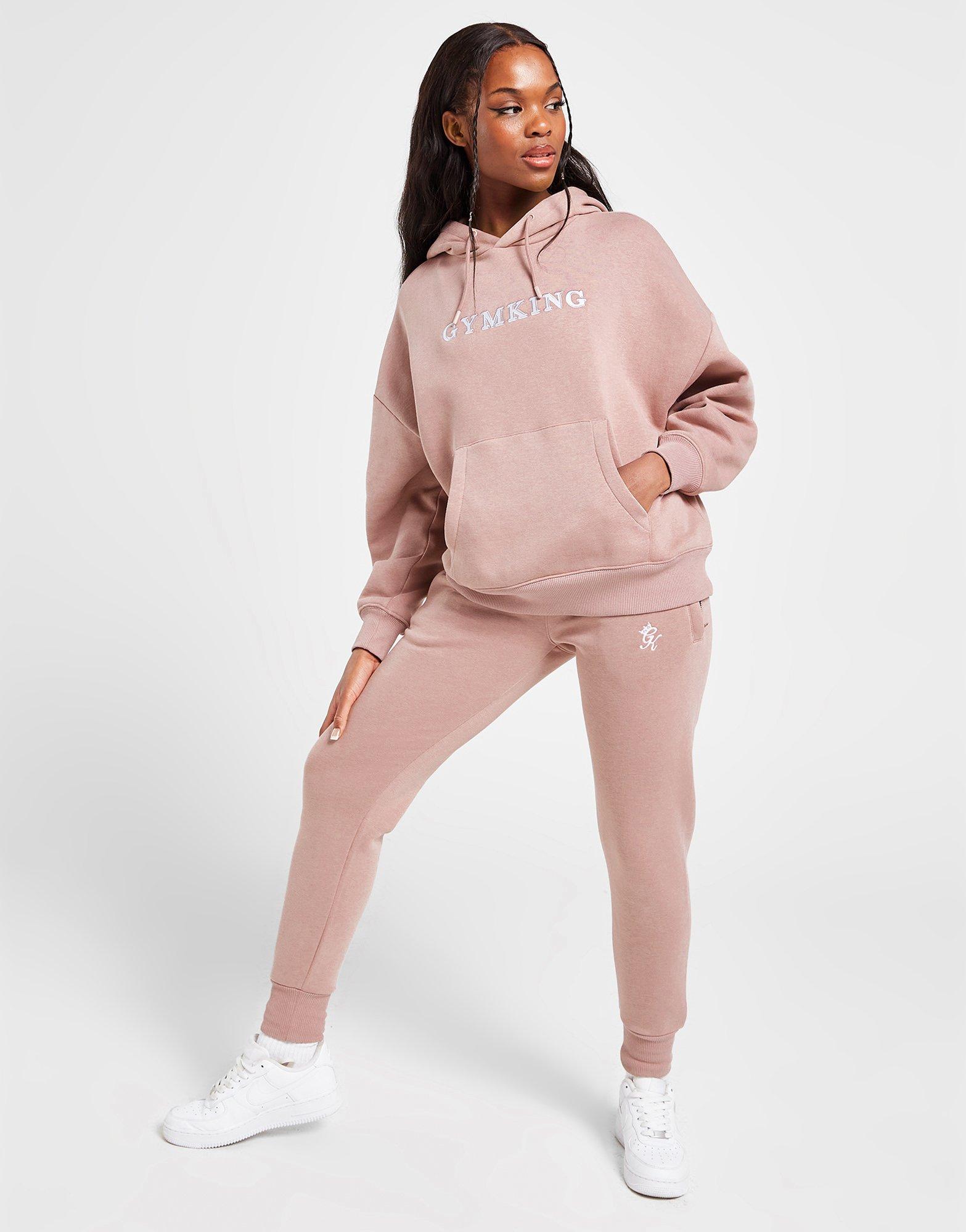 Pink Gym King Varsity Oversized Hoodie - JD Sports NZ