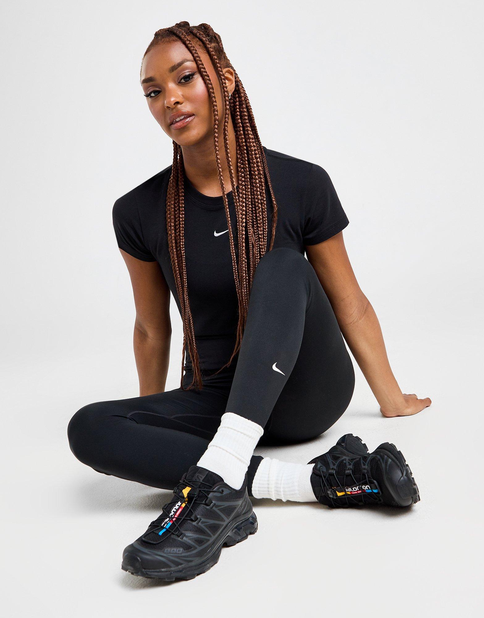 Zwart Nike Legging met hoge taille voor dames One - JD Sports Nederland