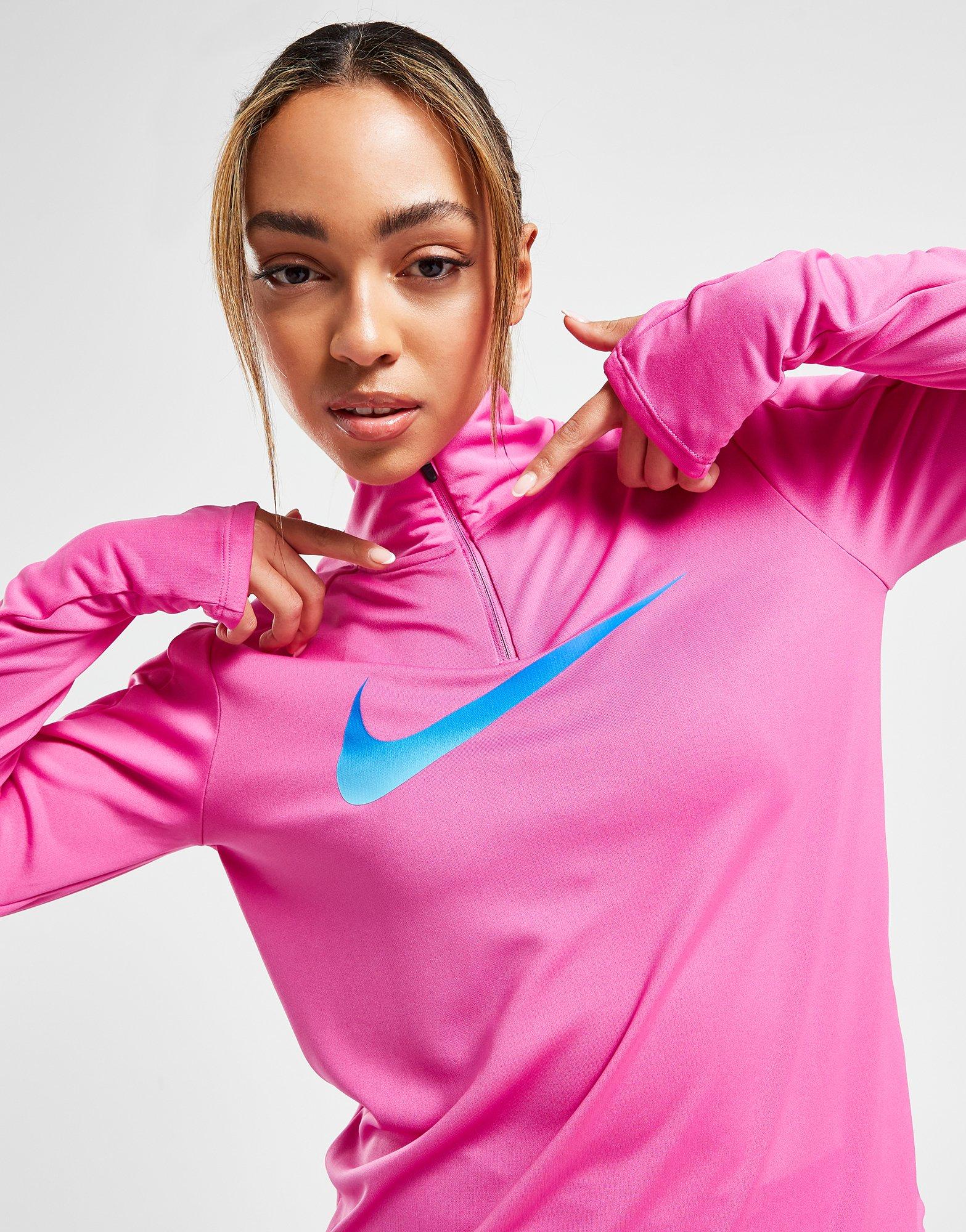 Nike Training Air Mock Zip Neck Cropped Bra Top