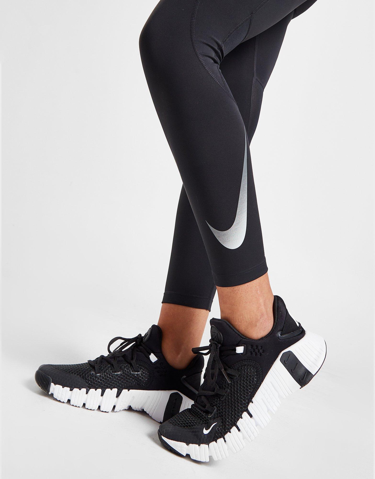 Nike Running swoosh leggings in black