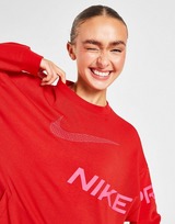 Nike Nike Dri-FIT Get Fit Sweatshirt van sweatstof met ronde hals en graphic voor dames