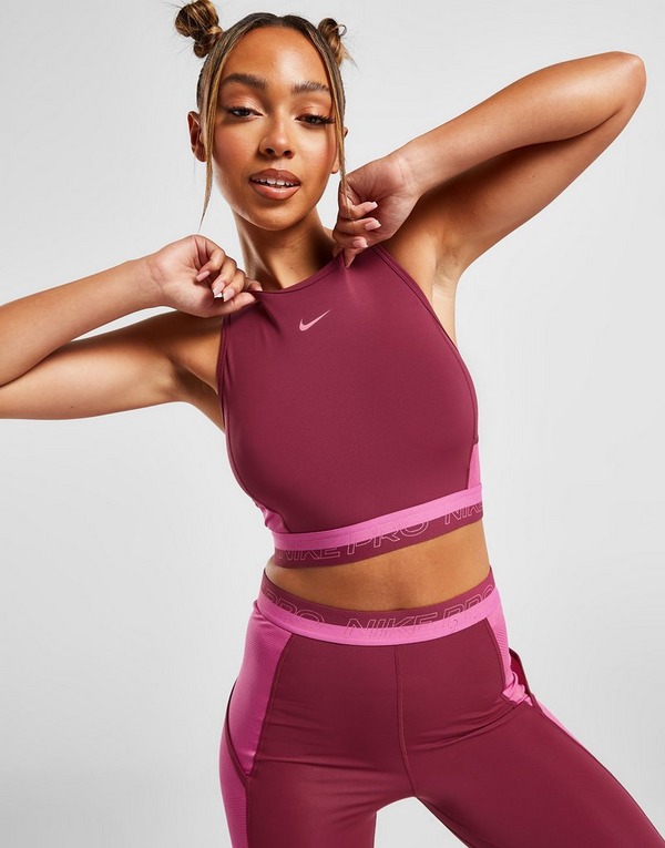 ik ben ziek vaak Of later Pink Nike Training Pro Femme Tank Top | JD Sports Global