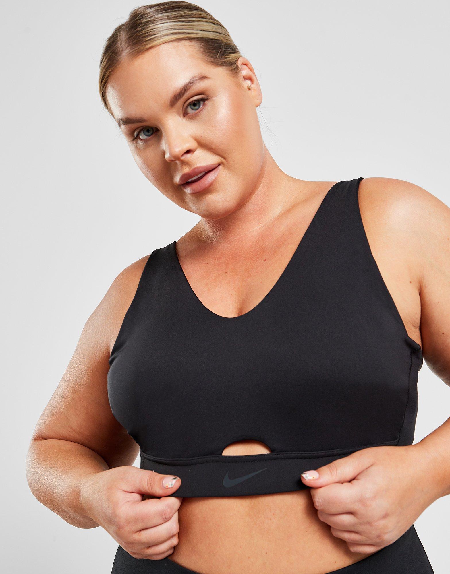 Black Nike Plus Size Plunge Sports Bra