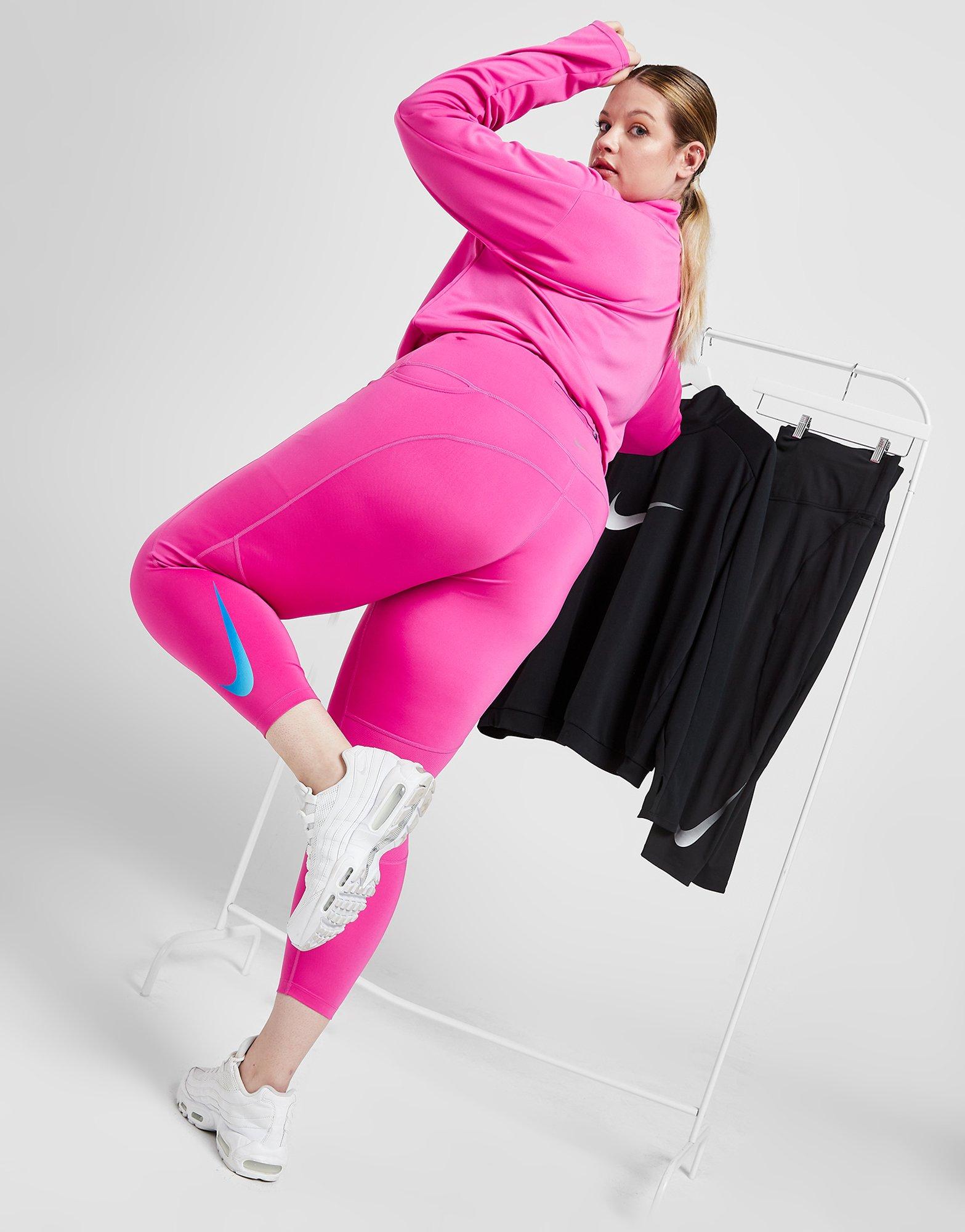 Pink Nike Plus Size Fast Swoosh Tights Jd Sports Global