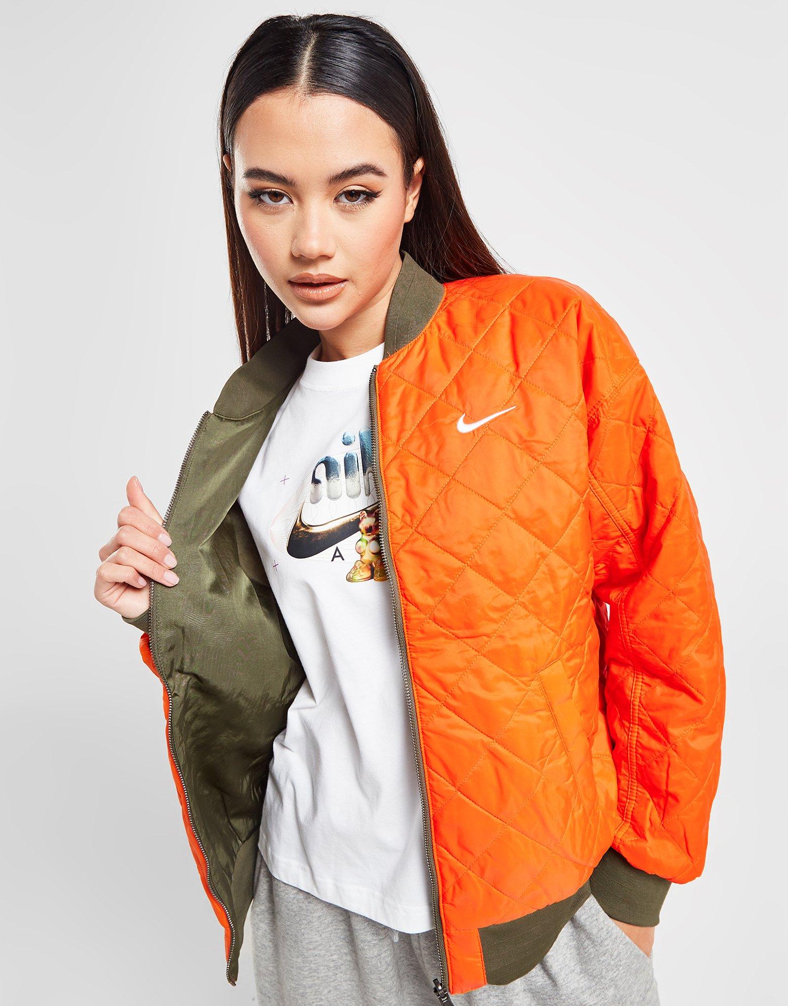 Nike quilted hot sale bomber jacket