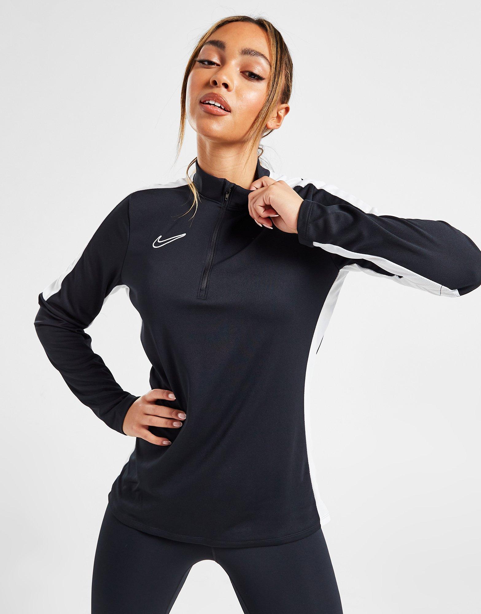 Nike womens zip on sale top