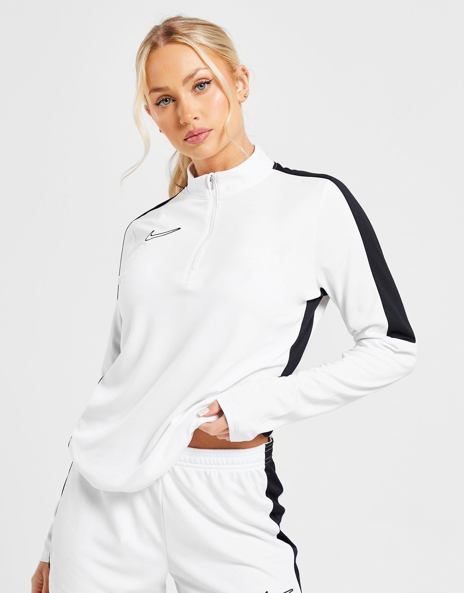 White Nike Academy 1/4 Zip Top - JD Sports Ireland