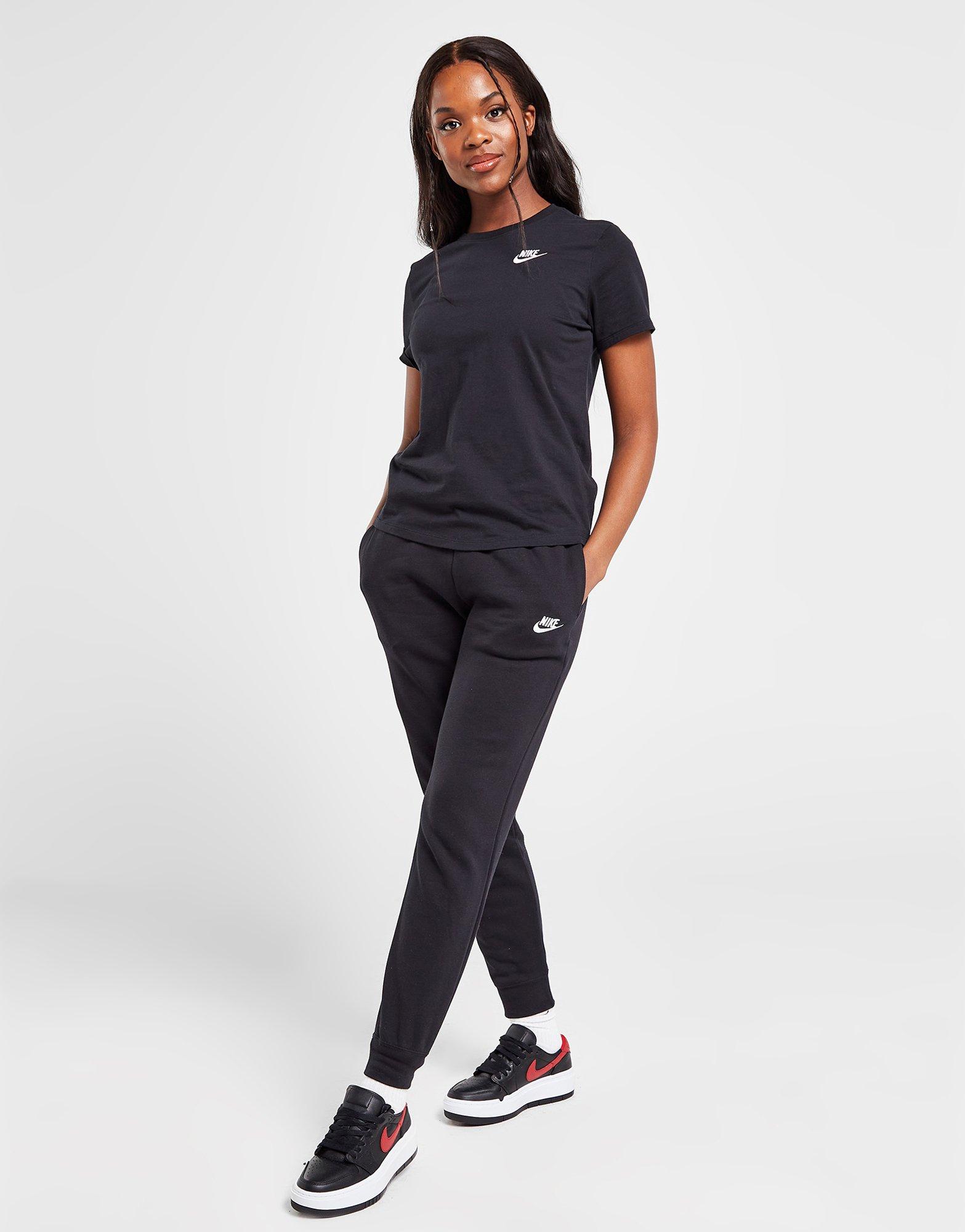 Nike Womens Sportswear Club Fleece Slim Jogger Pants Black S