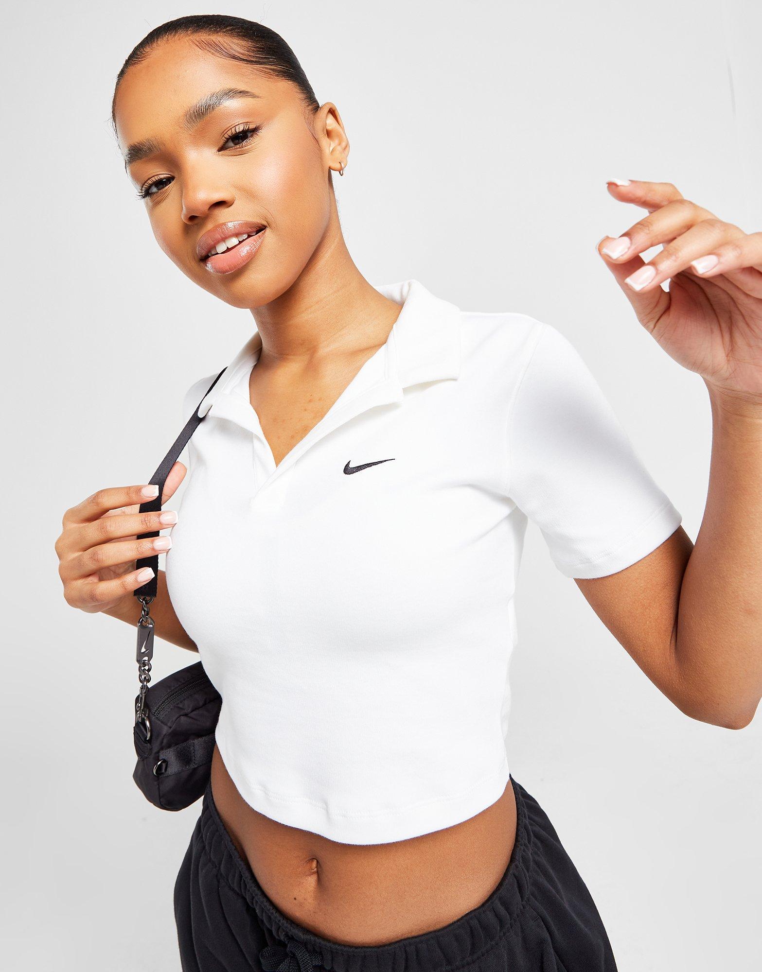 White Nike Essential Polo Shirt | JD 