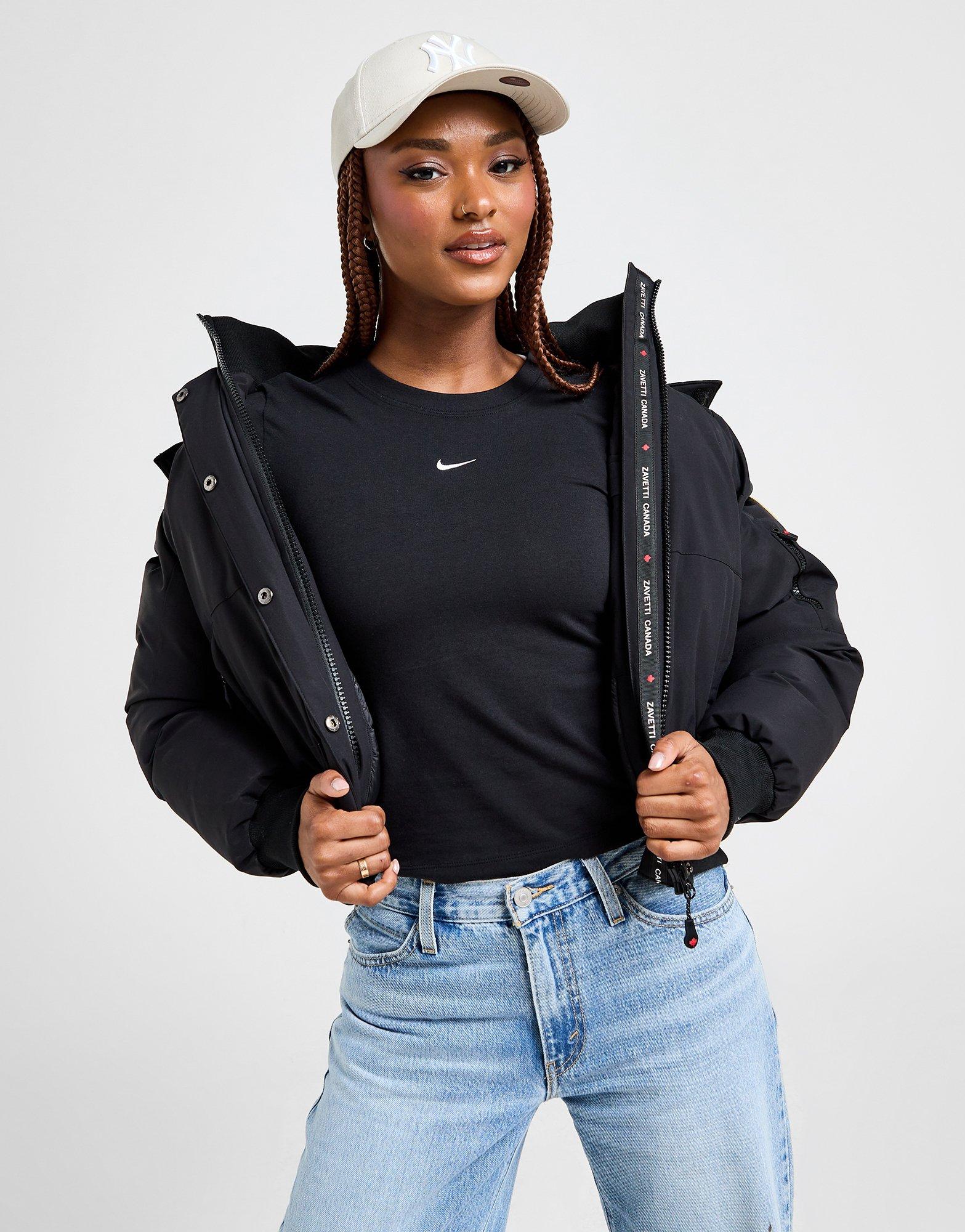 Black store nike crop