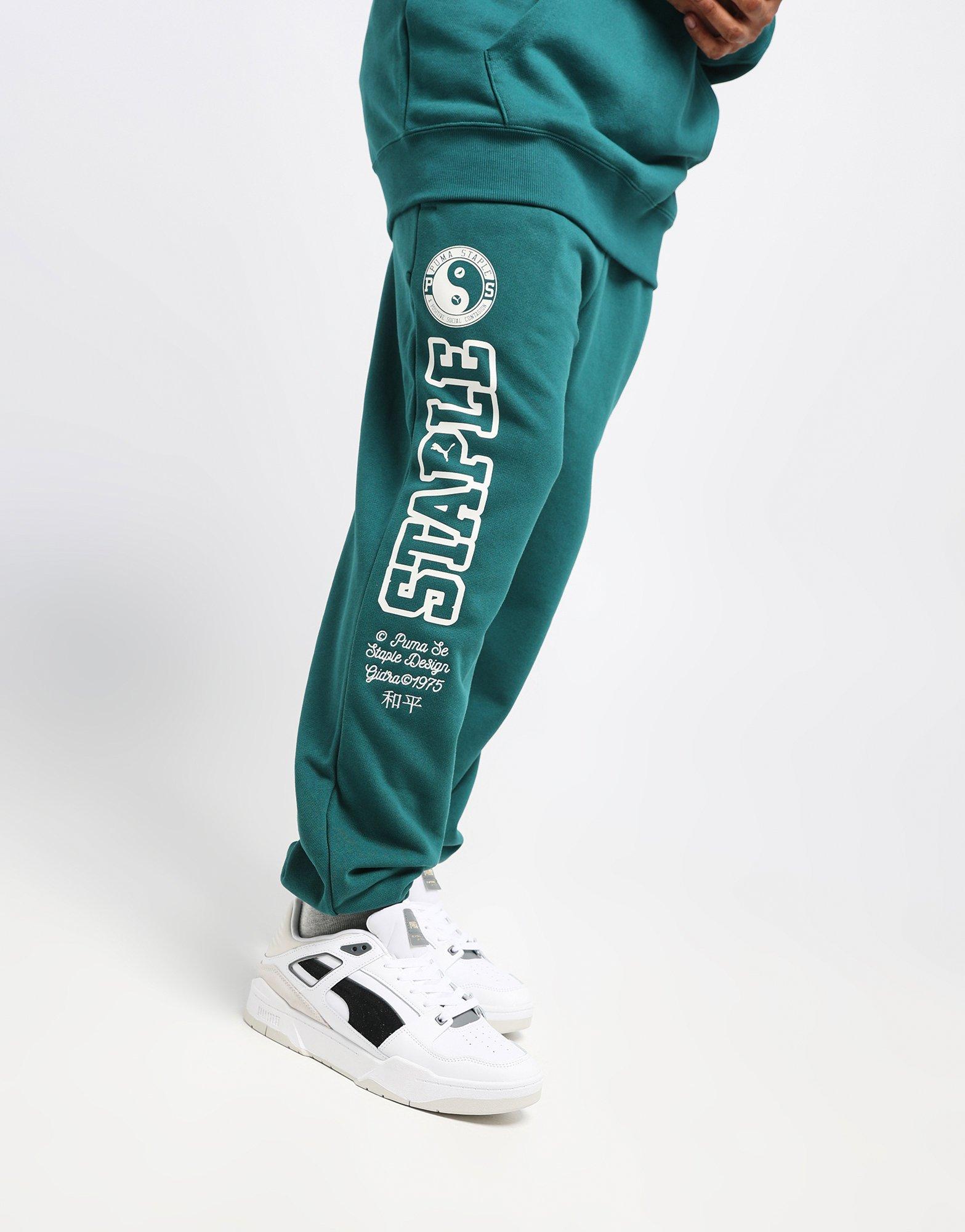 Puma hot sale green joggers