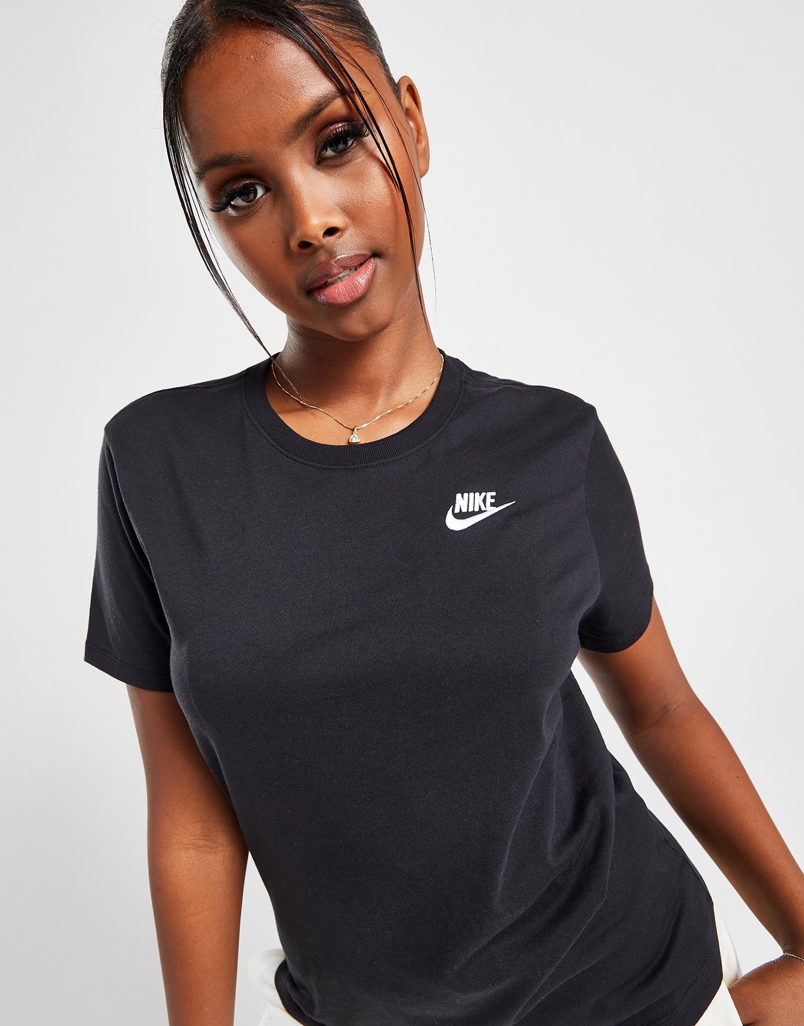 Black Nike Club Sportswear T-Shirt | JD Sports UK