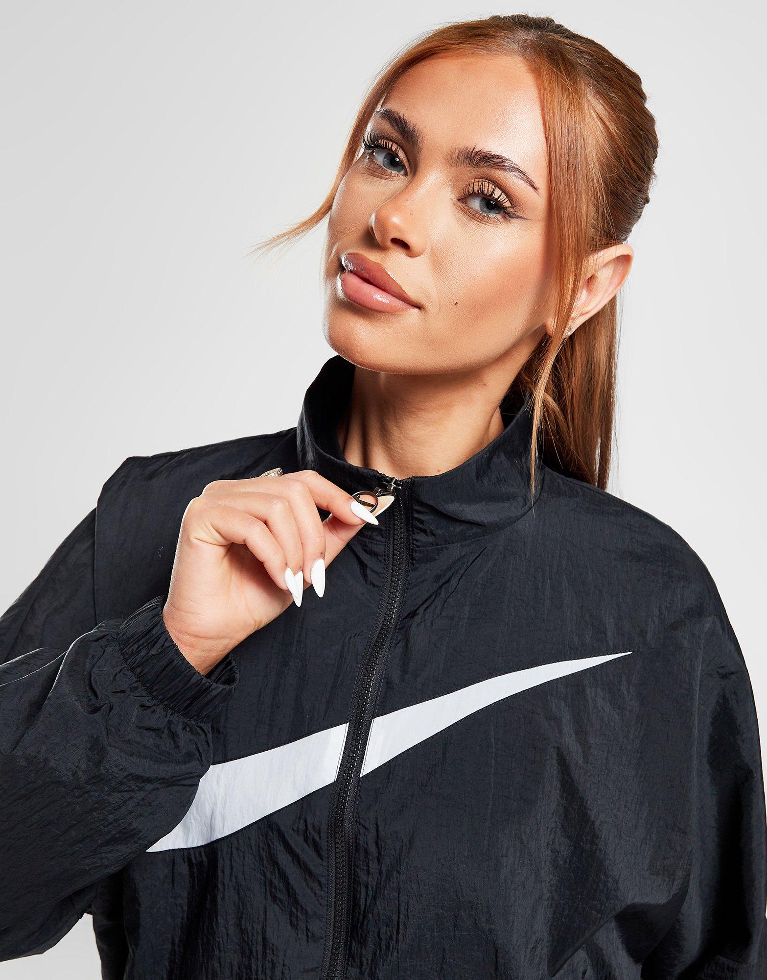 Black Nike Swoosh Woven Jacket - JD Sports