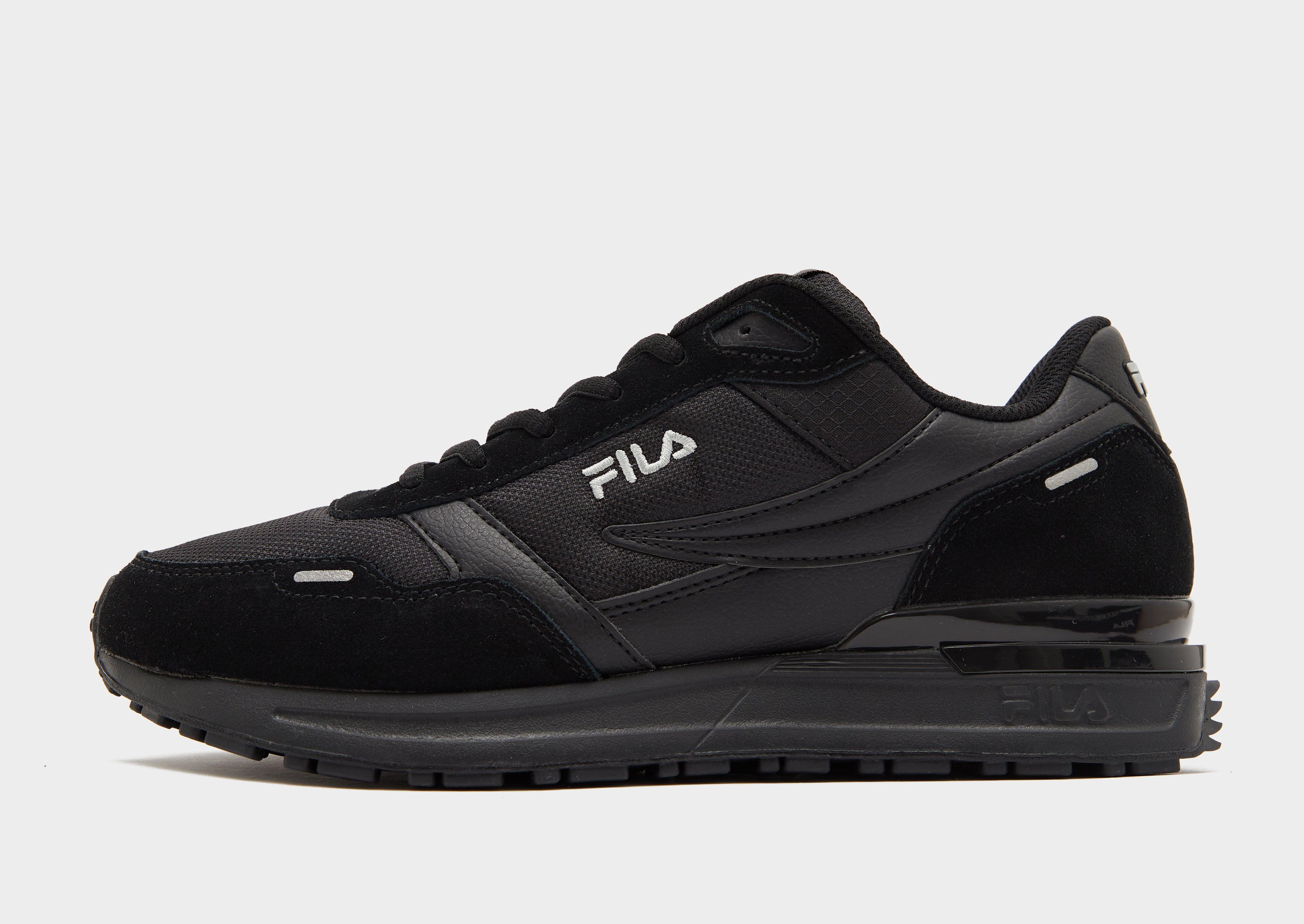 Fila full 2025 black shoes