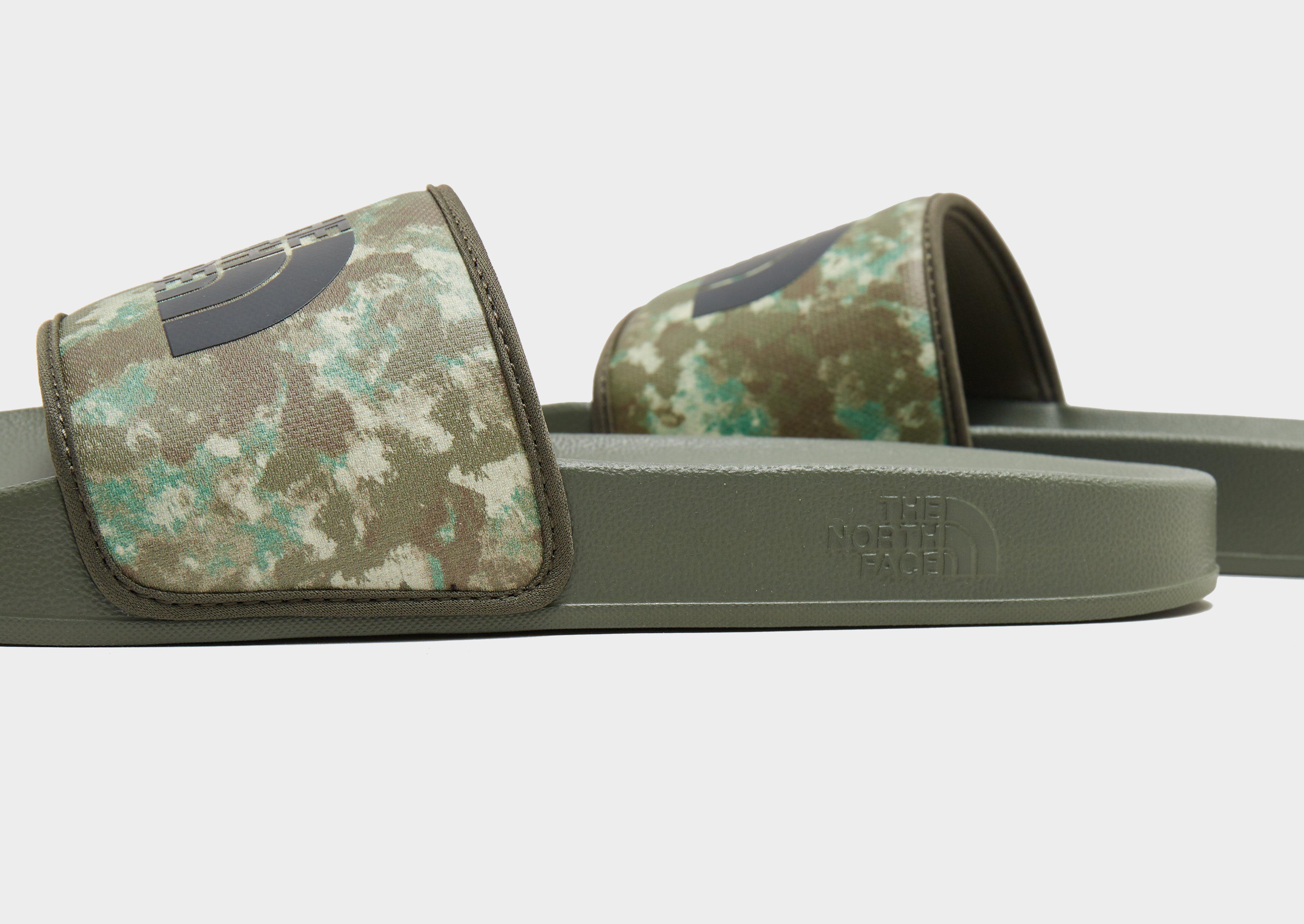 North face cheap camo slippers