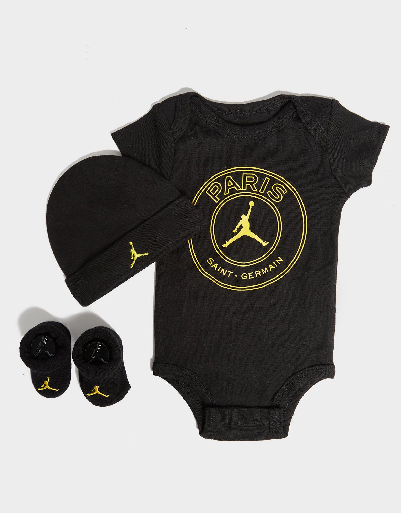 black and gold jordan onesie