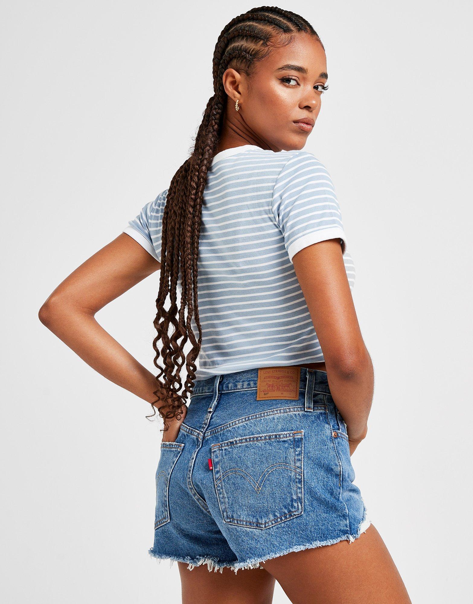 Levi's 501 Distressed Denim Shorts