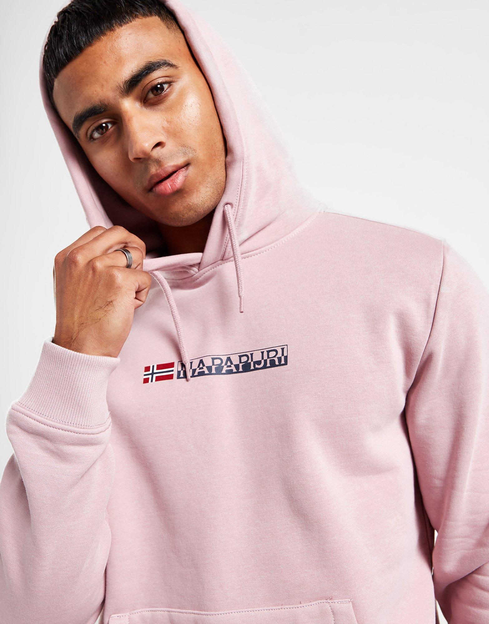 Pink Napapijri Bory Logo Hoodie | JD Sports Global