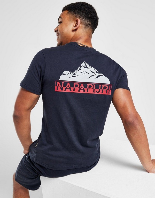terras rook Voorschrift Blue Napapijri Sondi Mountain Graphic T-Shirt | JD Sports Global