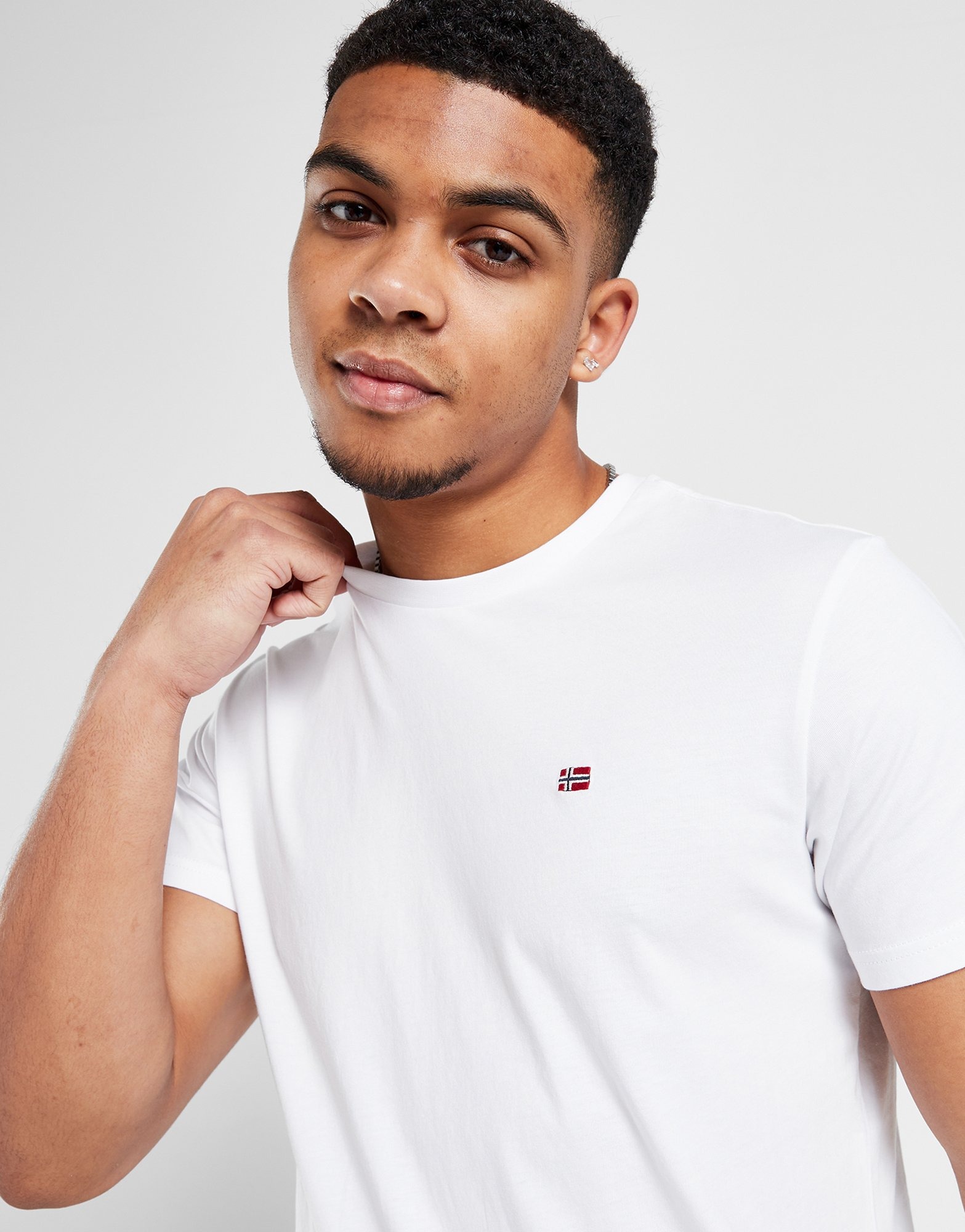 White Napapijri Salis Micro Flag TShirt JD Sports NZ