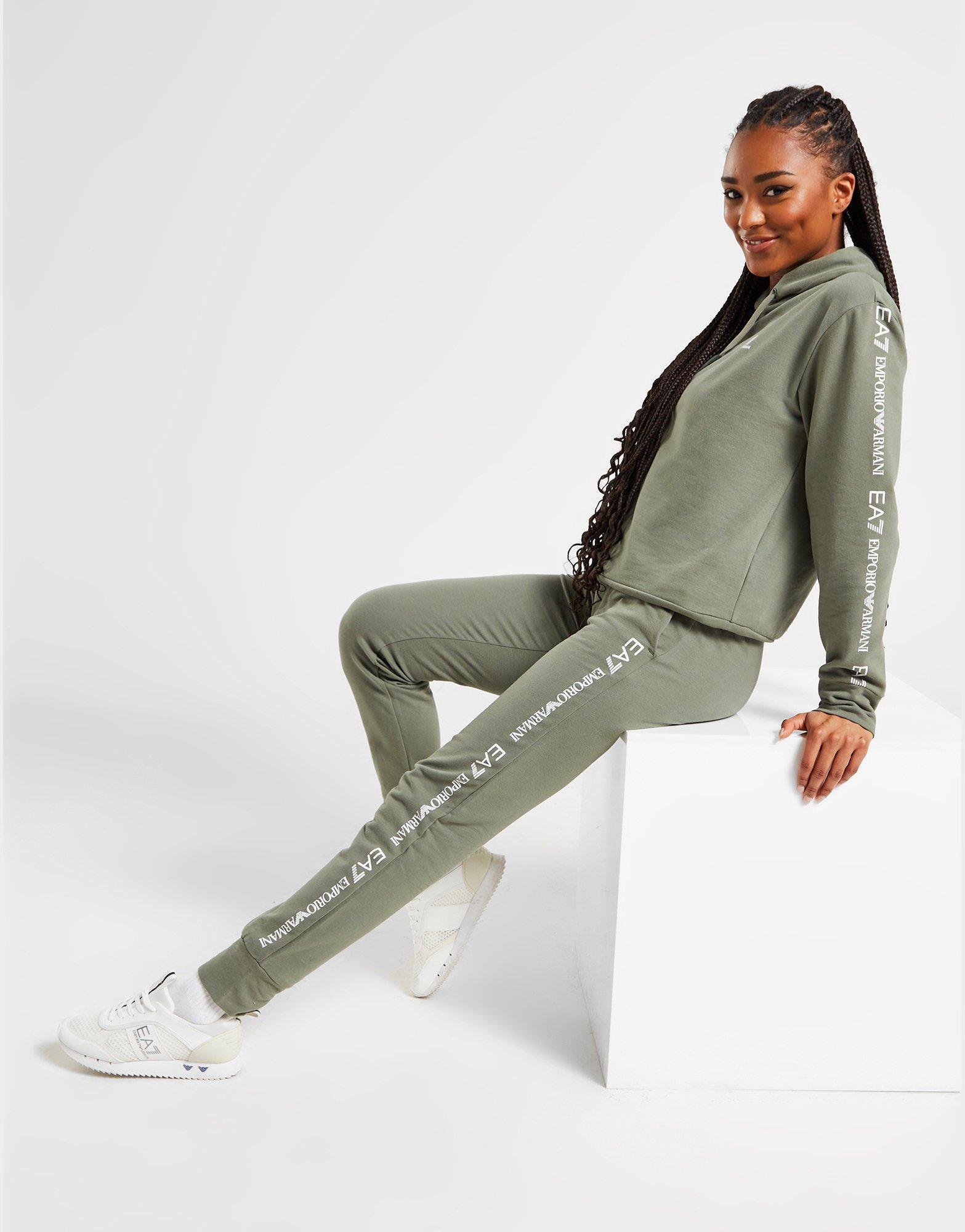 Armani tracksuit green hotsell