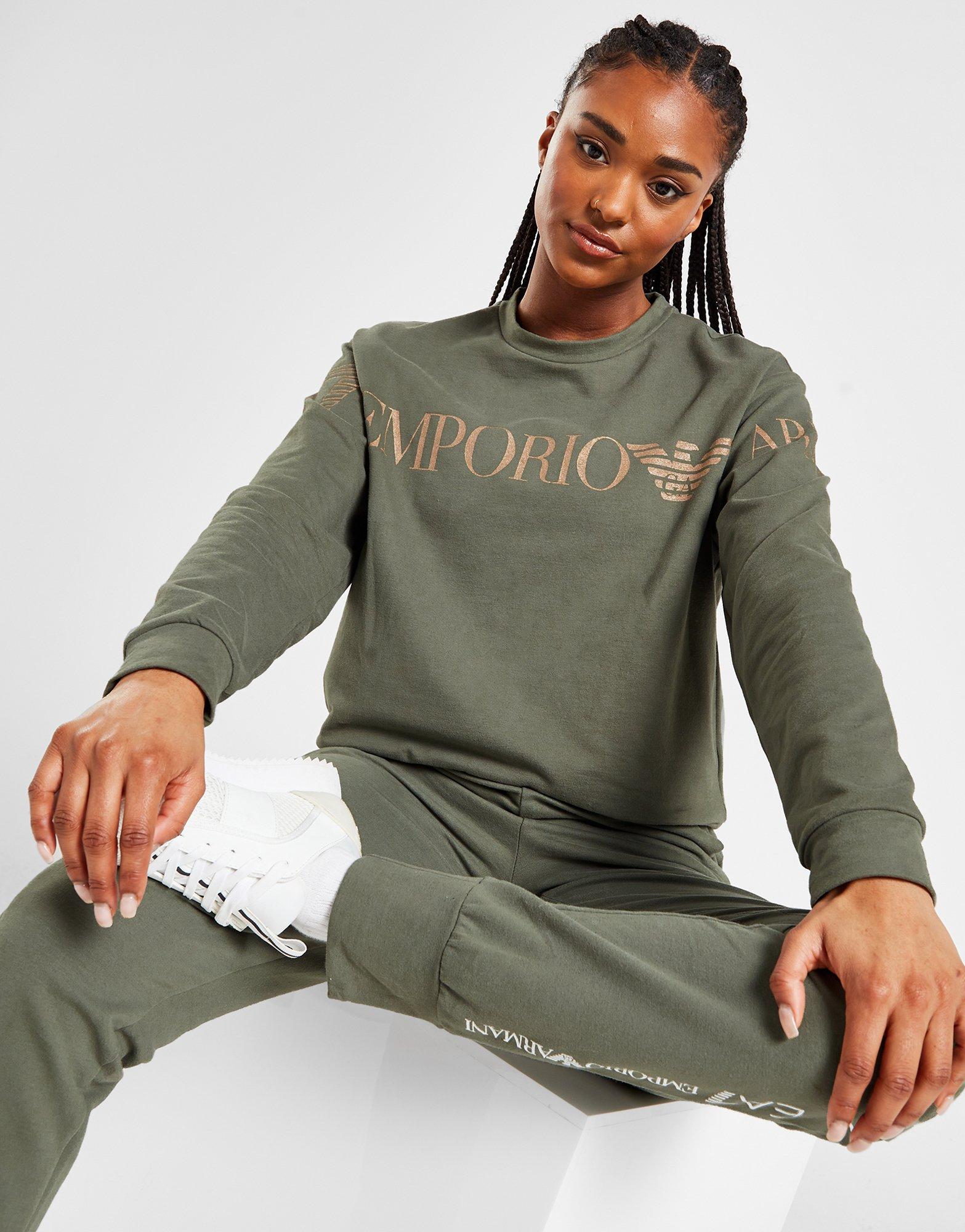 Armani on sale khaki tracksuit