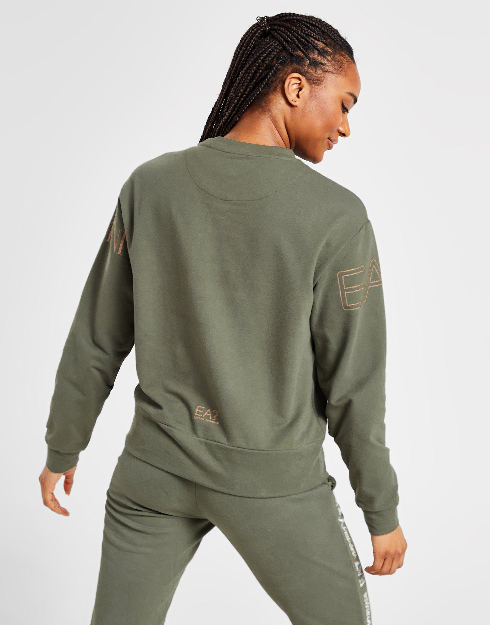 EA7 Emporio Armani Oversized Logo Crew Sweatshirt