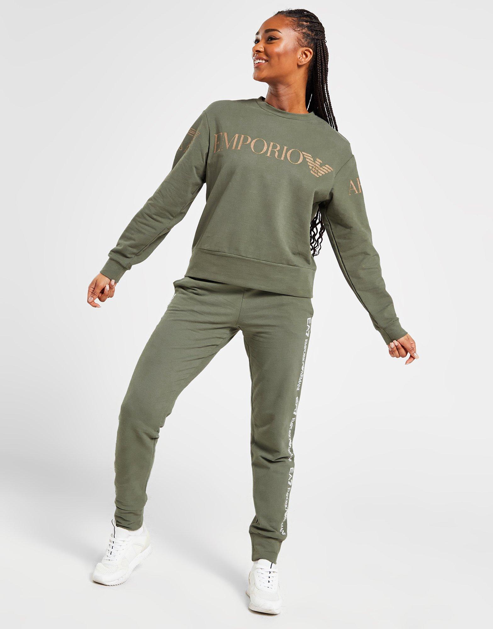 EA7 Emporio Armani Oversized Logo Crew Sweatshirt