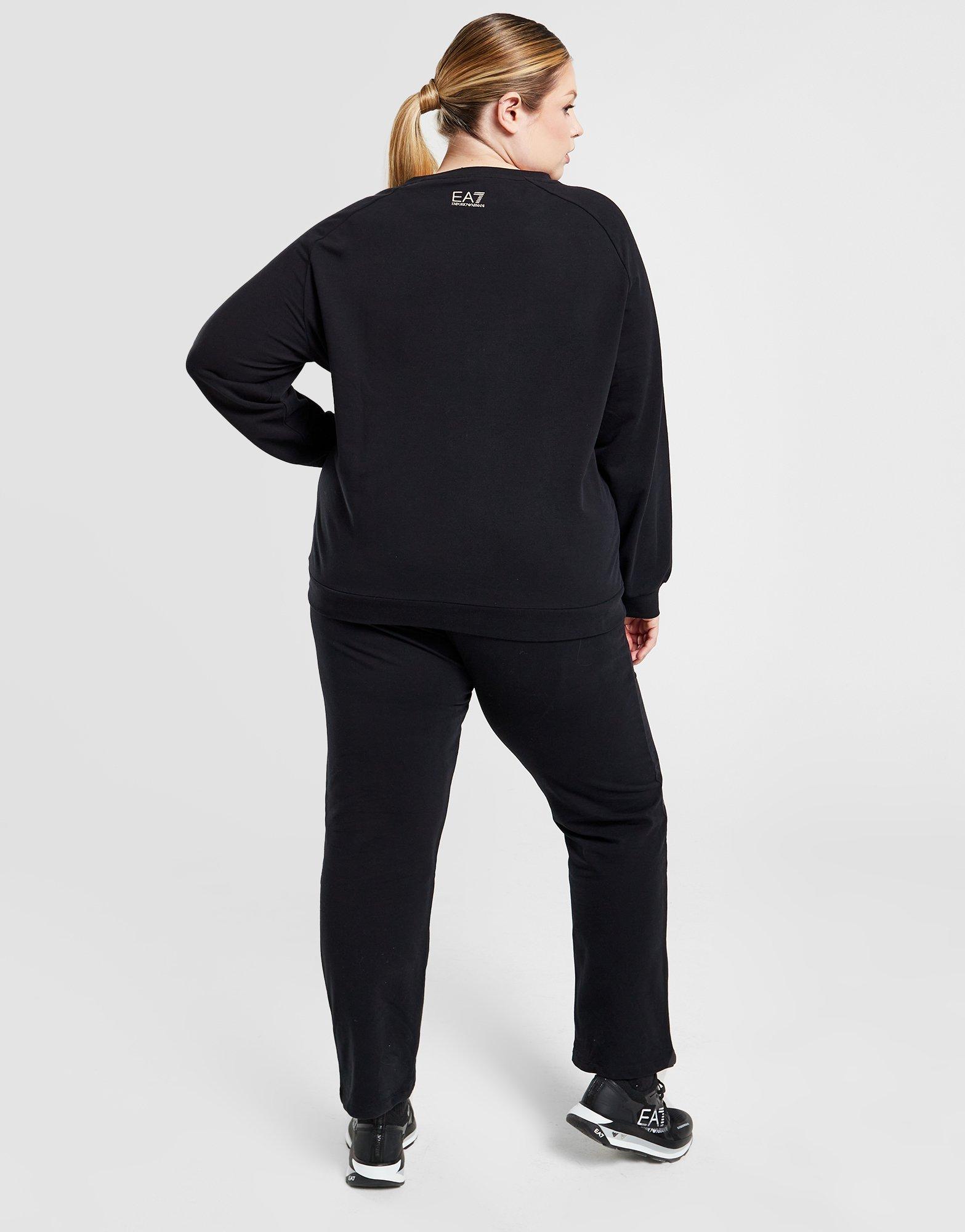 Emporio Armani EA7 Plus Size Logo Crew Tracksuit