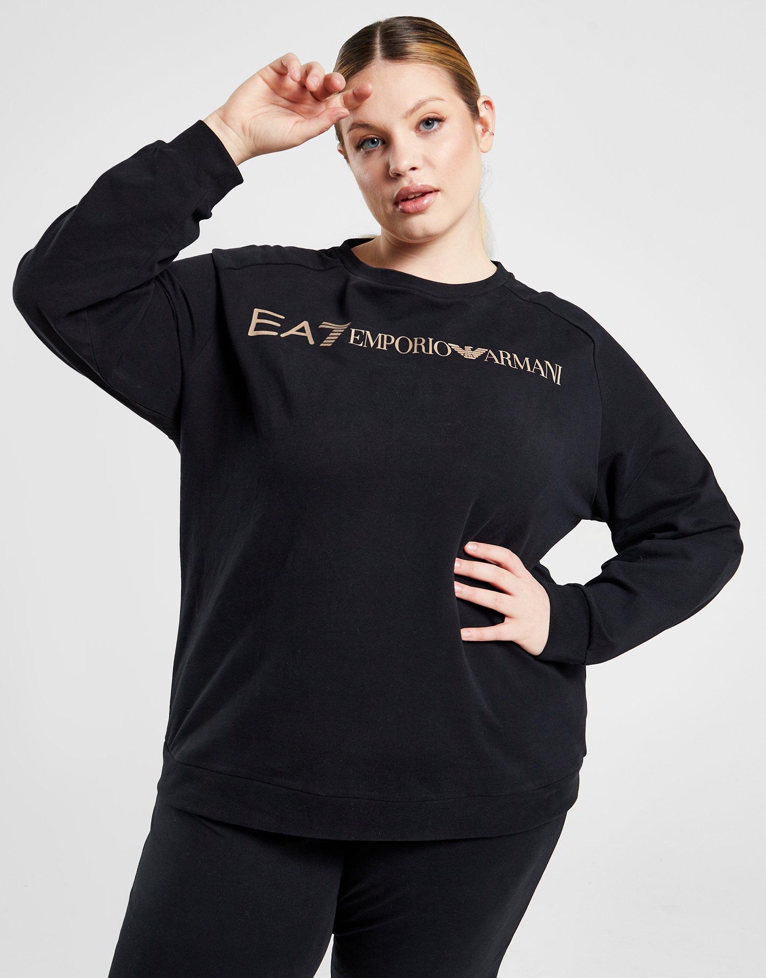 Emporio Armani EA7 Plus Size Logo Crew Tracksuit