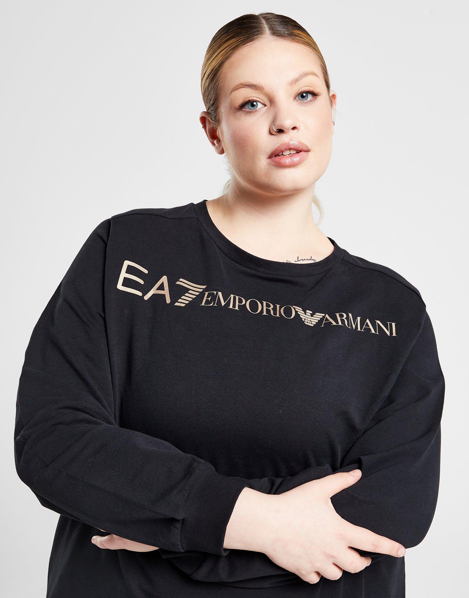 Emporio Armani EA7 Plus Size Logo Crew Tracksuit