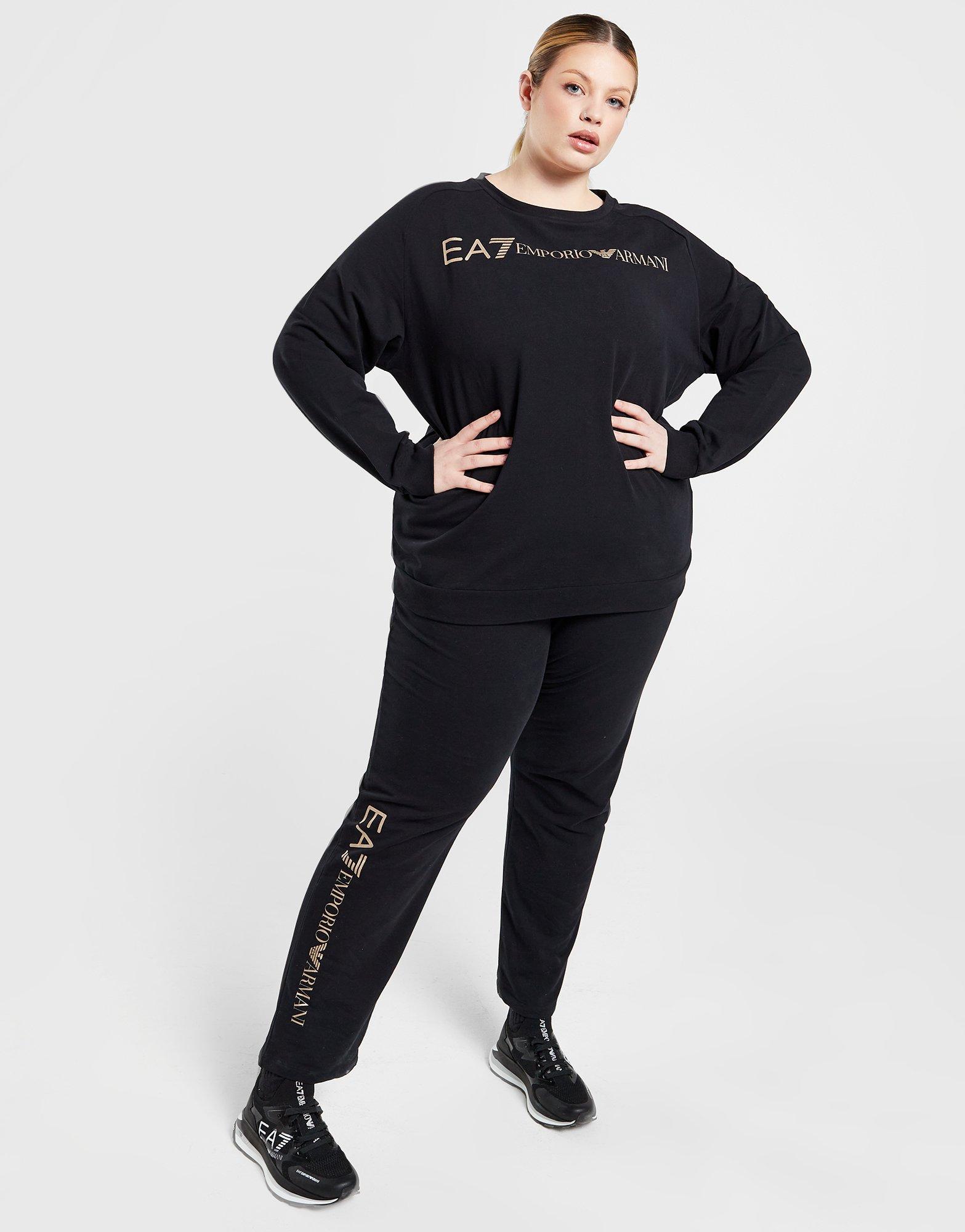 Emporio Armani EA7 Plus Size Logo Crew Tracksuit