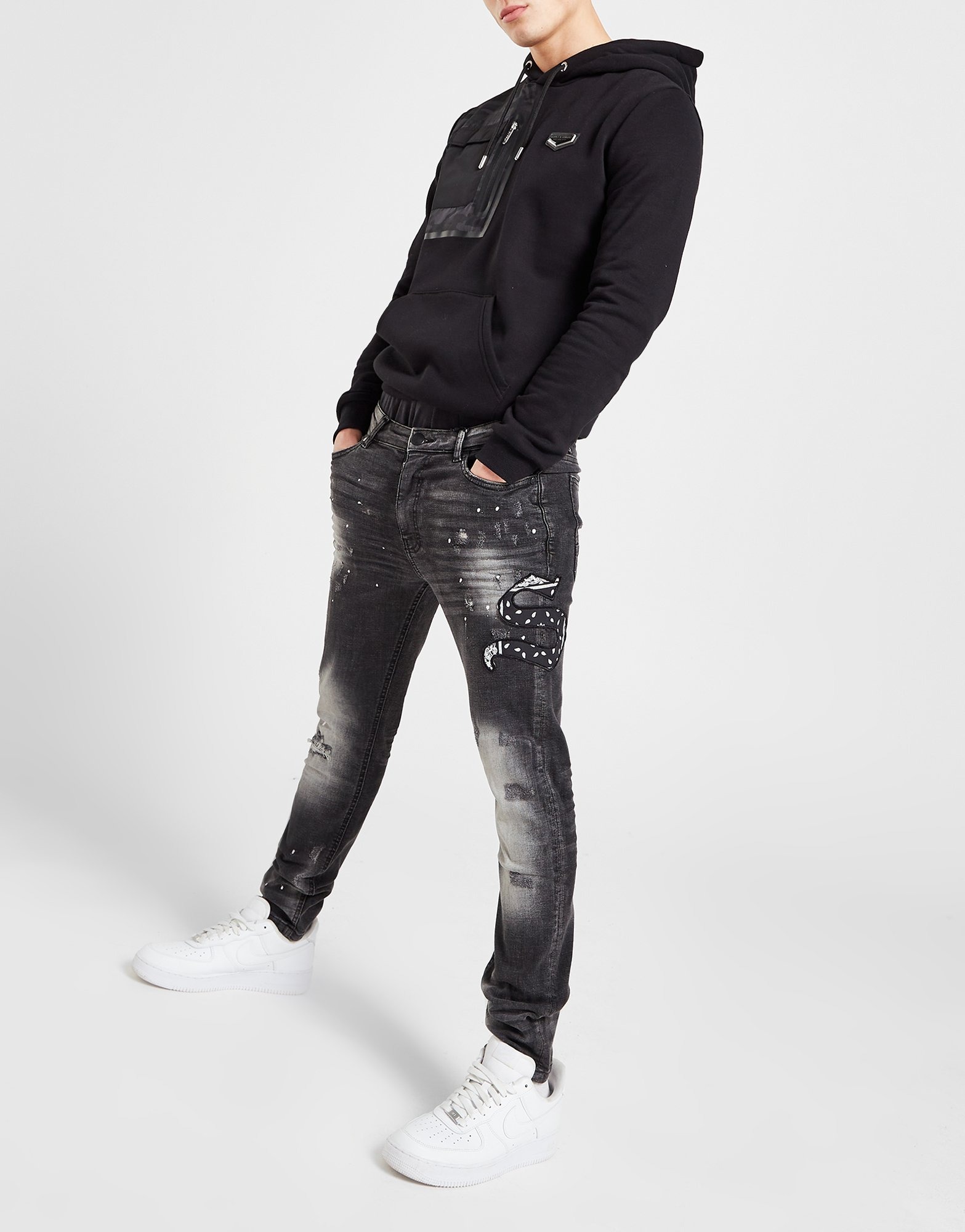 Black & Bandana Jeans | JD Sports