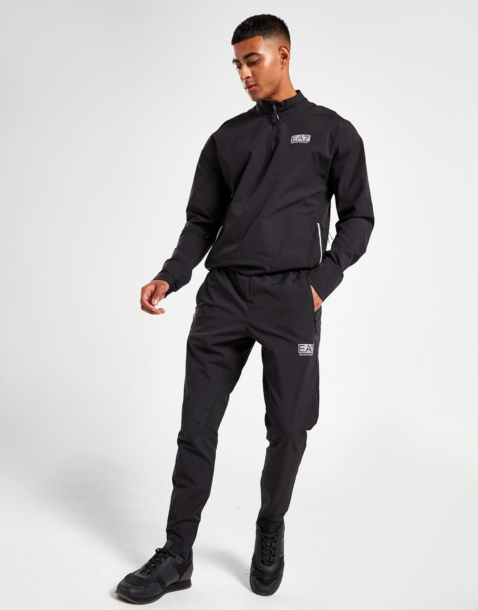 Black Emporio Armani EA7 Ventus Woven Track Pants - JD Sports NZ