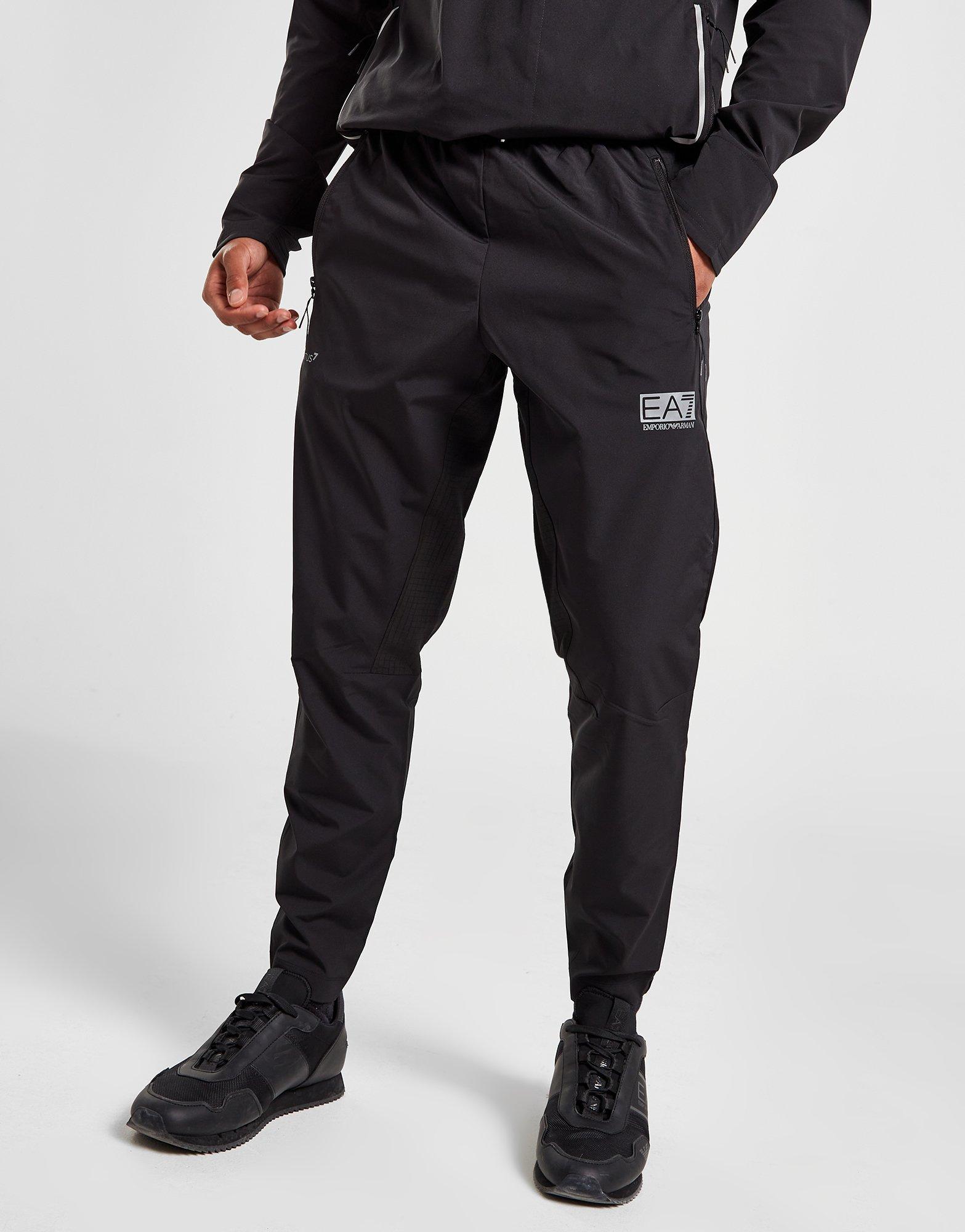 Black Emporio Armani EA7 Ventus Woven Track Pants JD Sports NZ