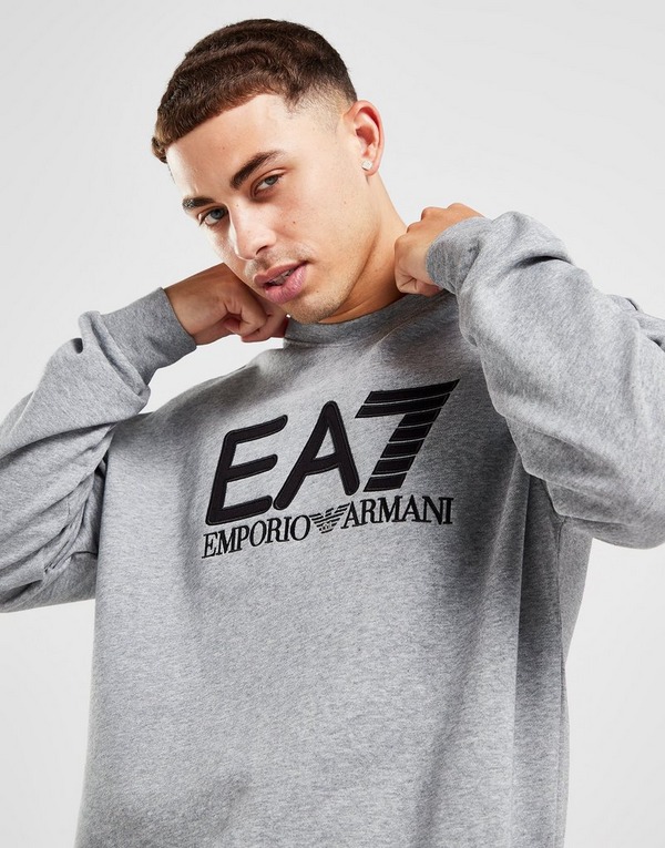 Klem Leerling Manoeuvreren Grijs Emporio Armani EA7 Embroidered Logo Crew Sweatshirt - JD Sports  Nederland