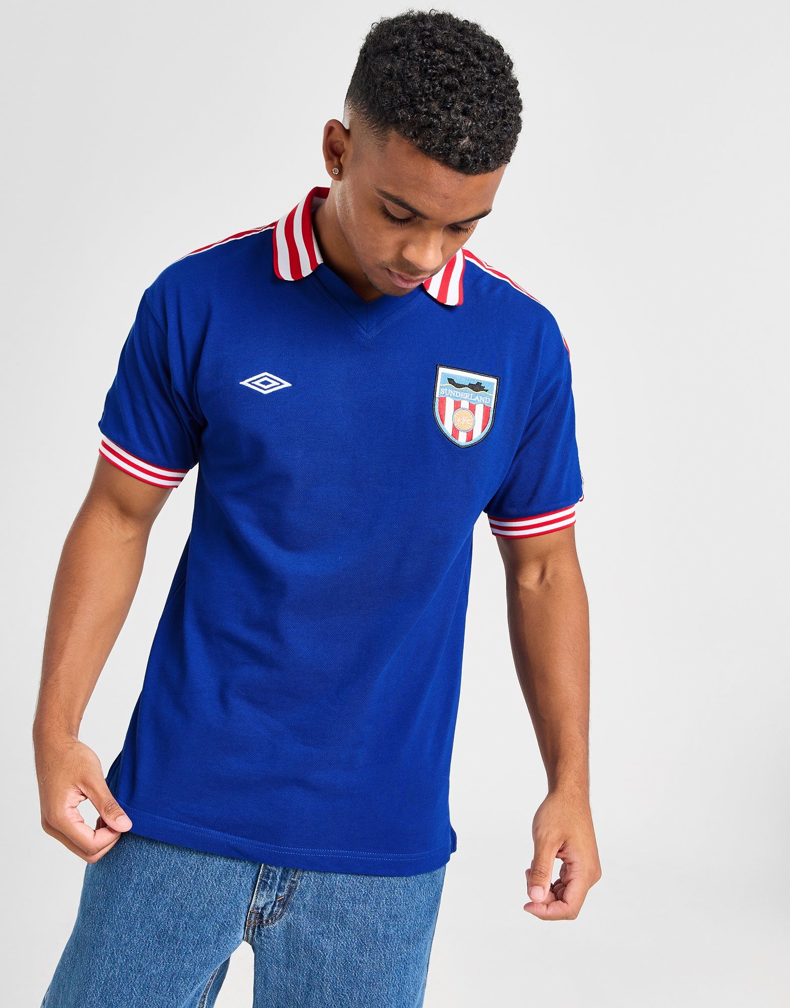 Blue Score Draw Sunderland AFC '78 Retro Away Shirt JD Sports