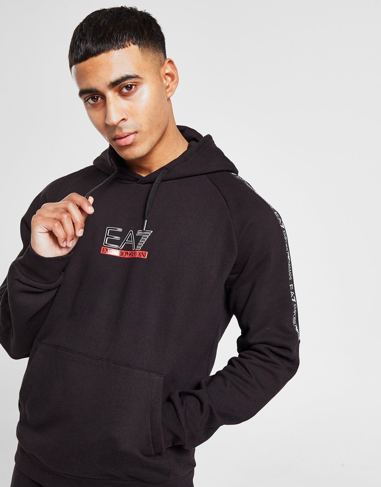 Forud type der Situation Black Emporio Armani EA7 Tape Overhead Hoodie | JD Sports Global