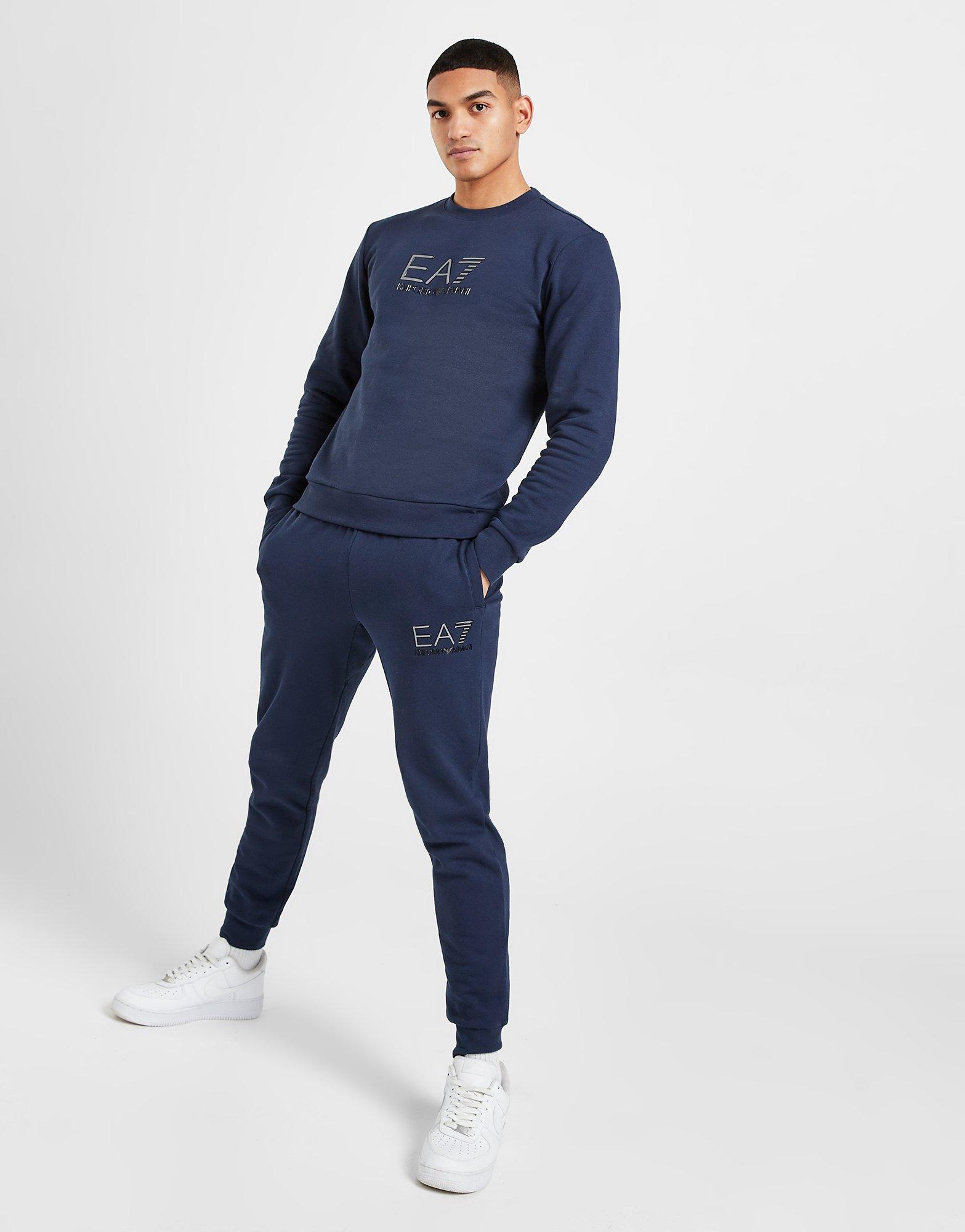 Blue Emporio Armani EA7 Visibility Logo Joggers | JD Sports UK